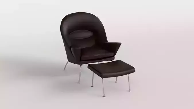 Oculus Chair and Ottoman