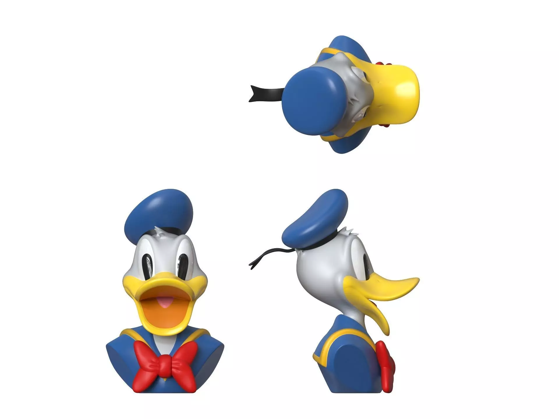 Donald - Bust 3D print model_3