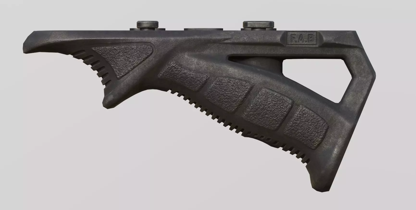 FAB Defense PTK-M Angled Foregrip For Game Low-poly 3D model_0