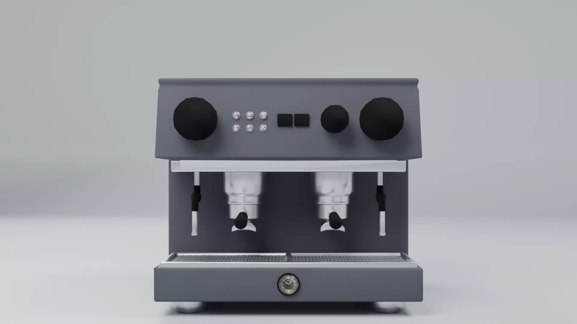 Low Poly Espresso Coffee Machine Low-poly 3D model_5