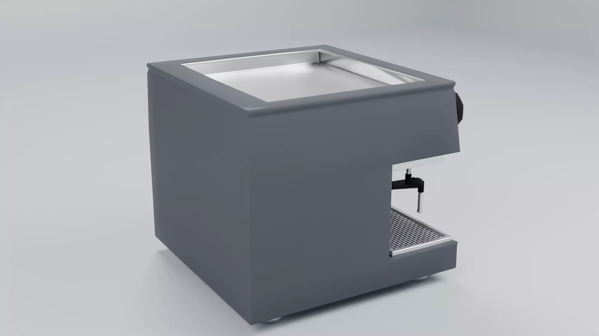 Low Poly Espresso Coffee Machine Low-poly 3D model_2