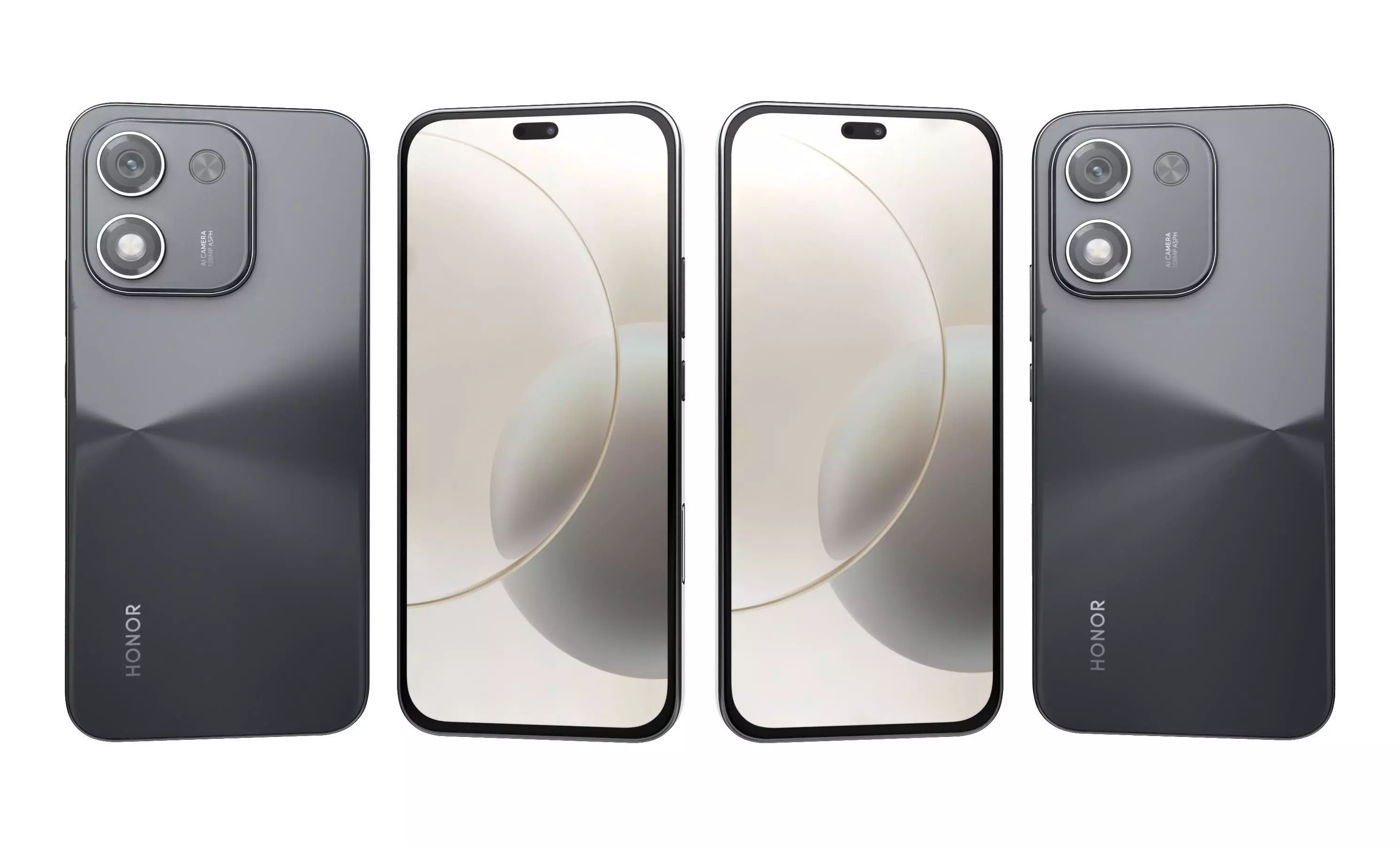 Honor X70i All Colors High Poly 3D model_8