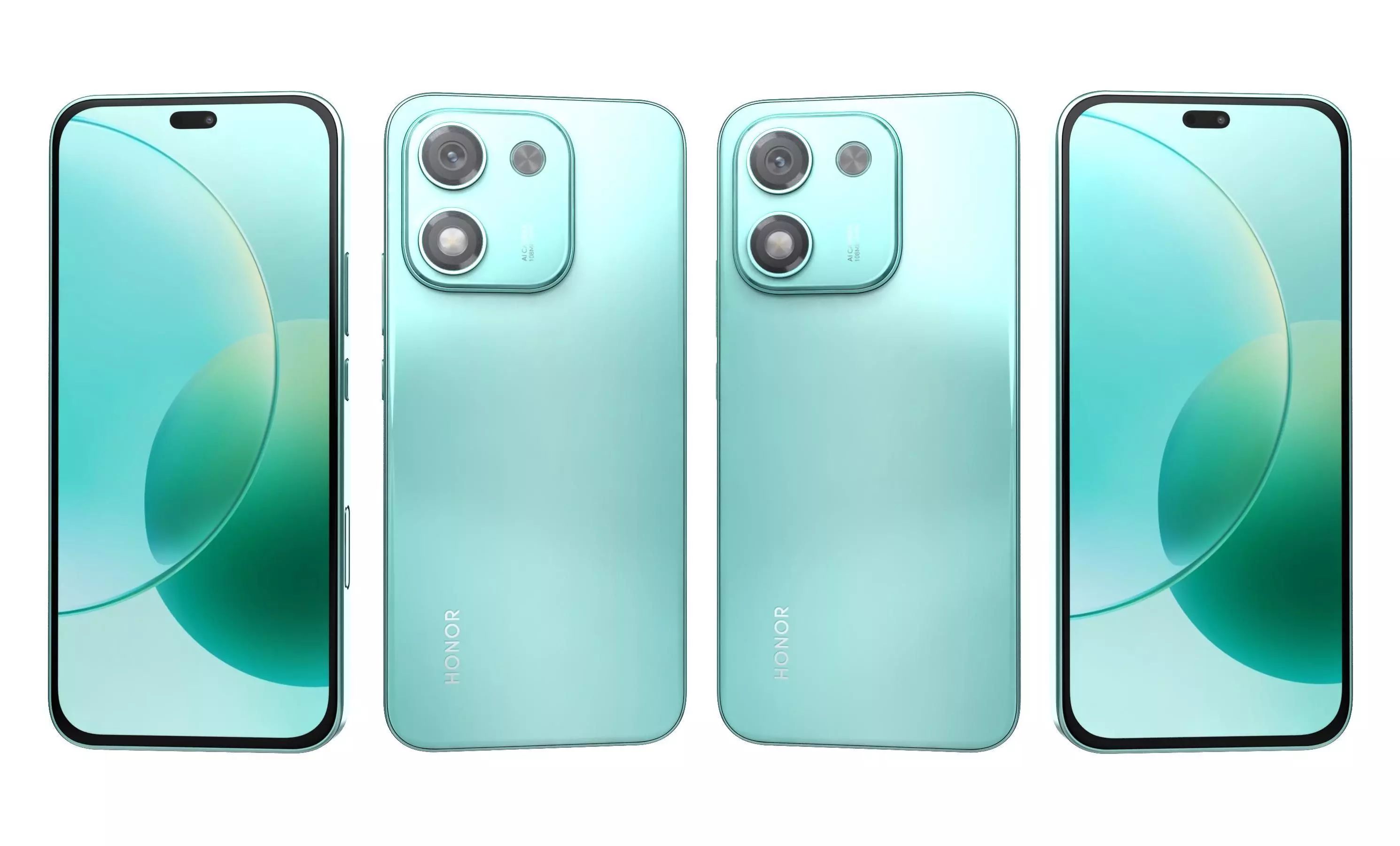 Honor X70i All Colors High Poly 3D model_7