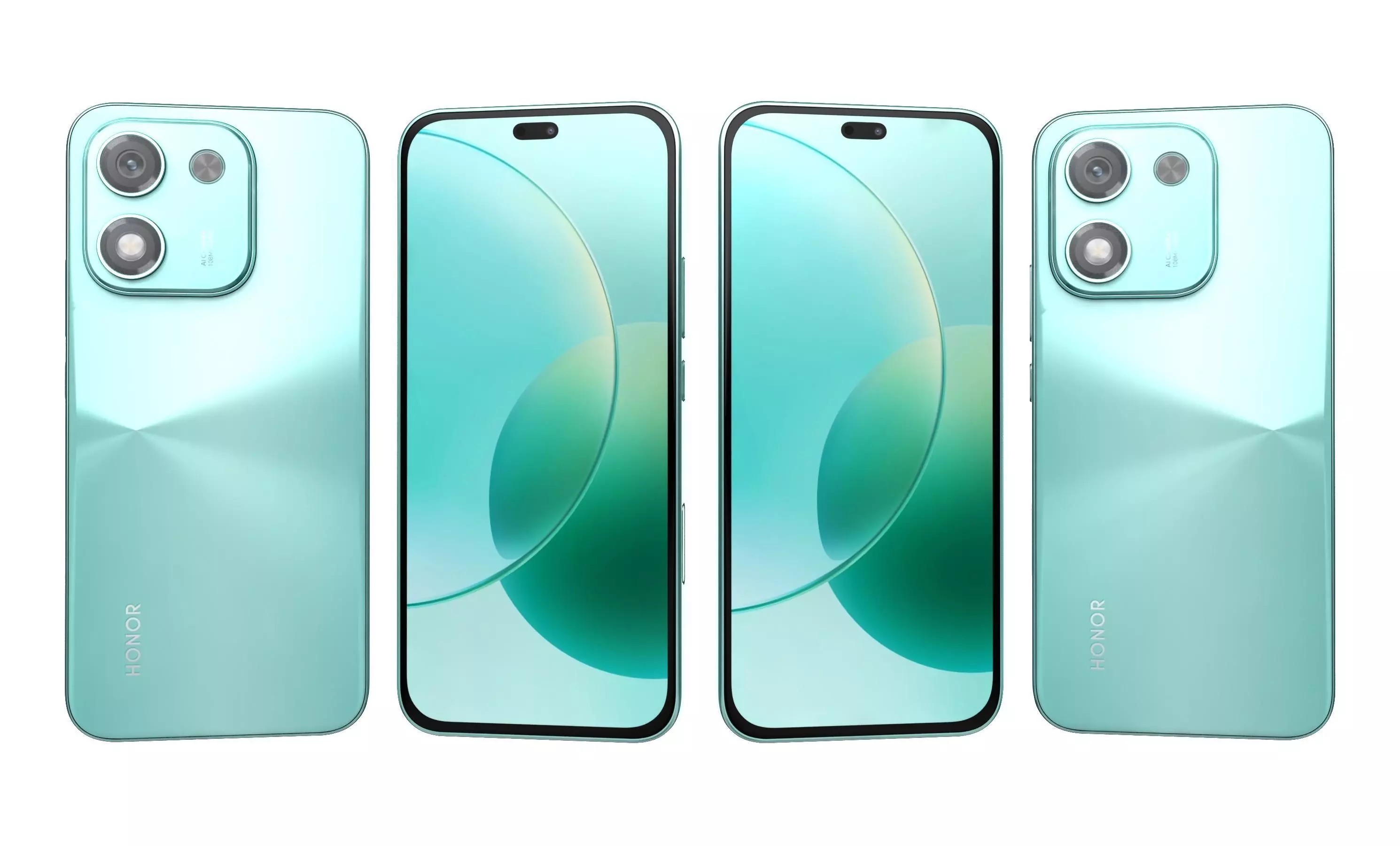 Honor X70i All Colors High Poly 3D model_3