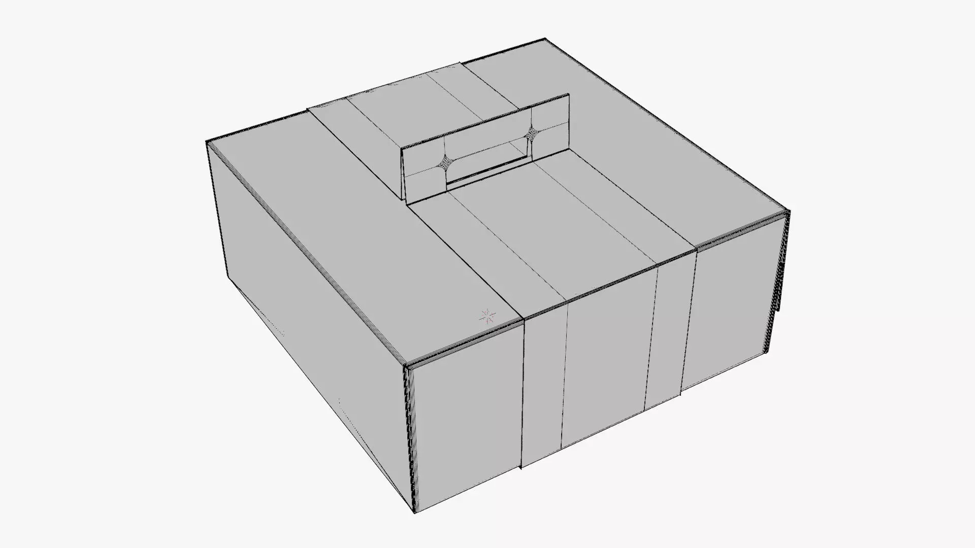 Box Holder - Geometry Only No Textures No Materials 3D model_6