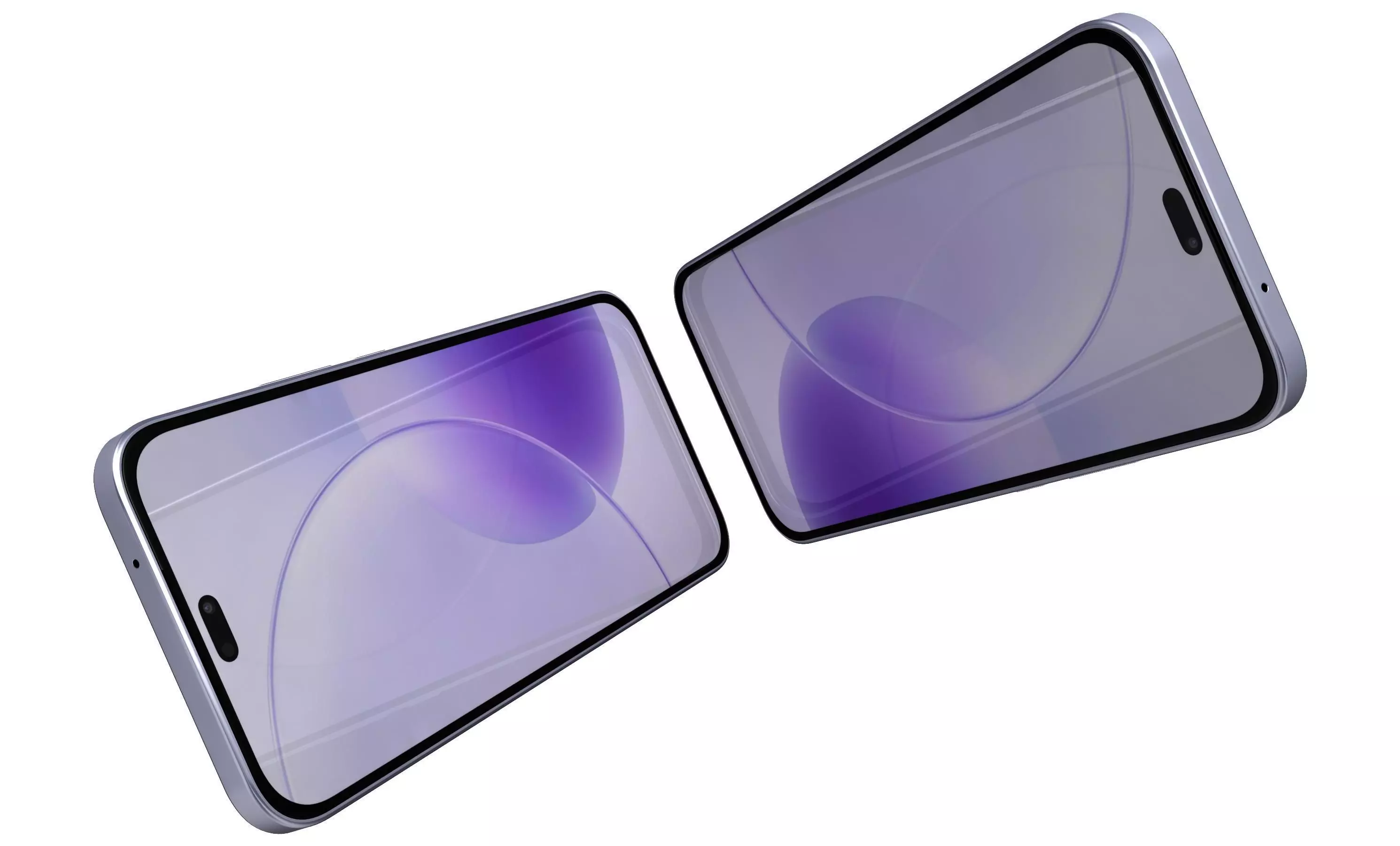 Honor X70i Magnolia Purple High Poly 3D model_13