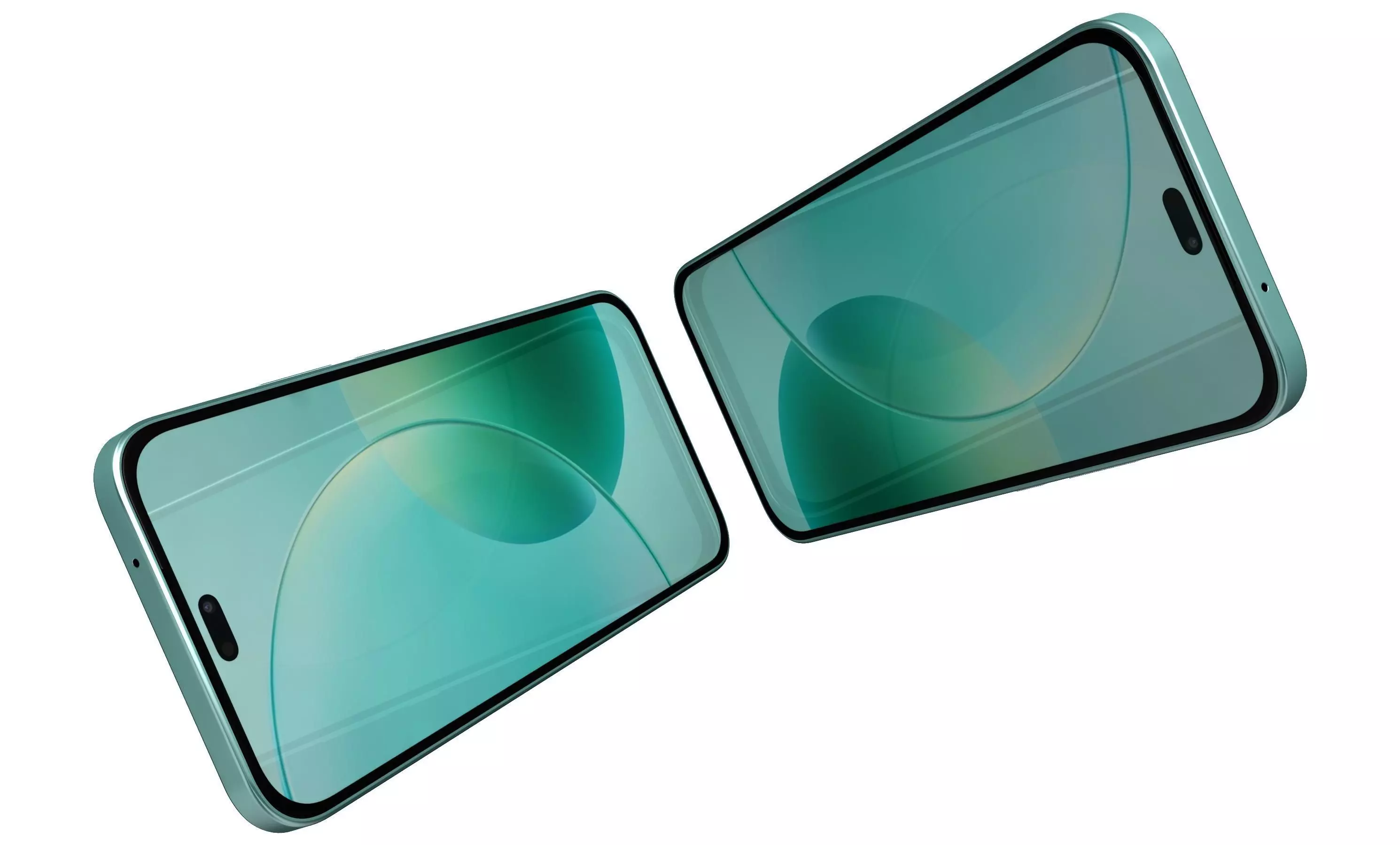 Honor X70i Sky Blue High Poly 3D model_3