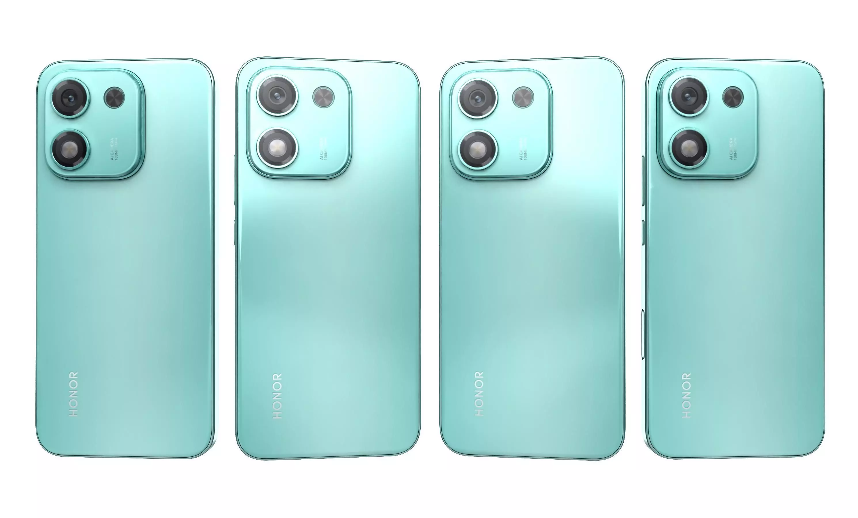 Honor X70i Sky Blue High Poly 3D model_26