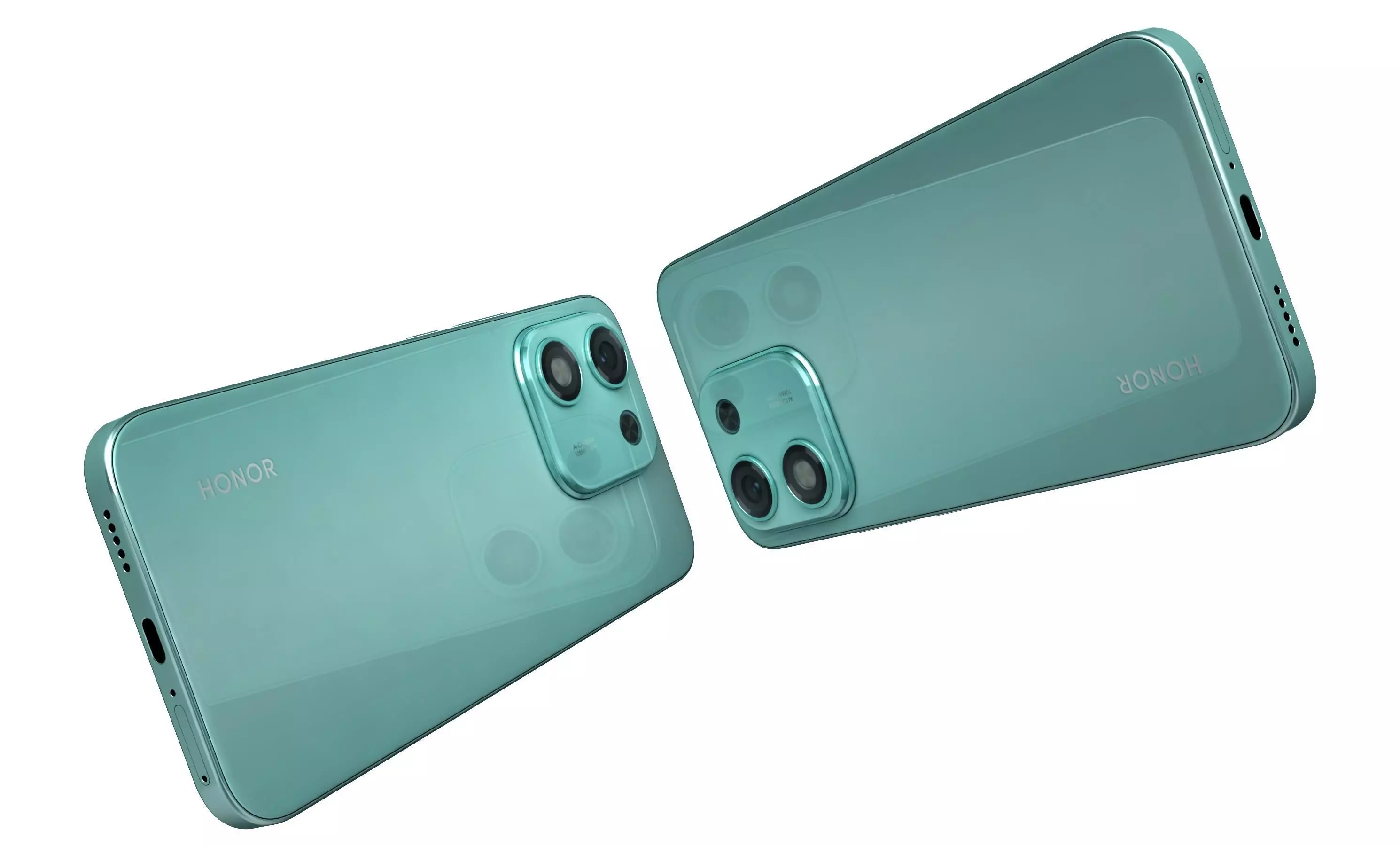 Honor X70i Sky Blue High Poly 3D model_4