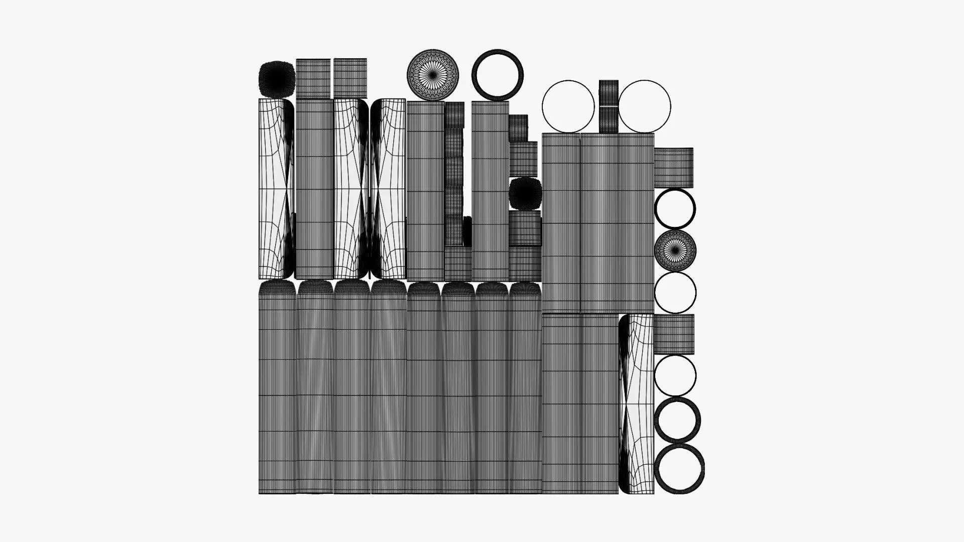 Tube Label - Geometry Only No Textures No Materials 3D model_7