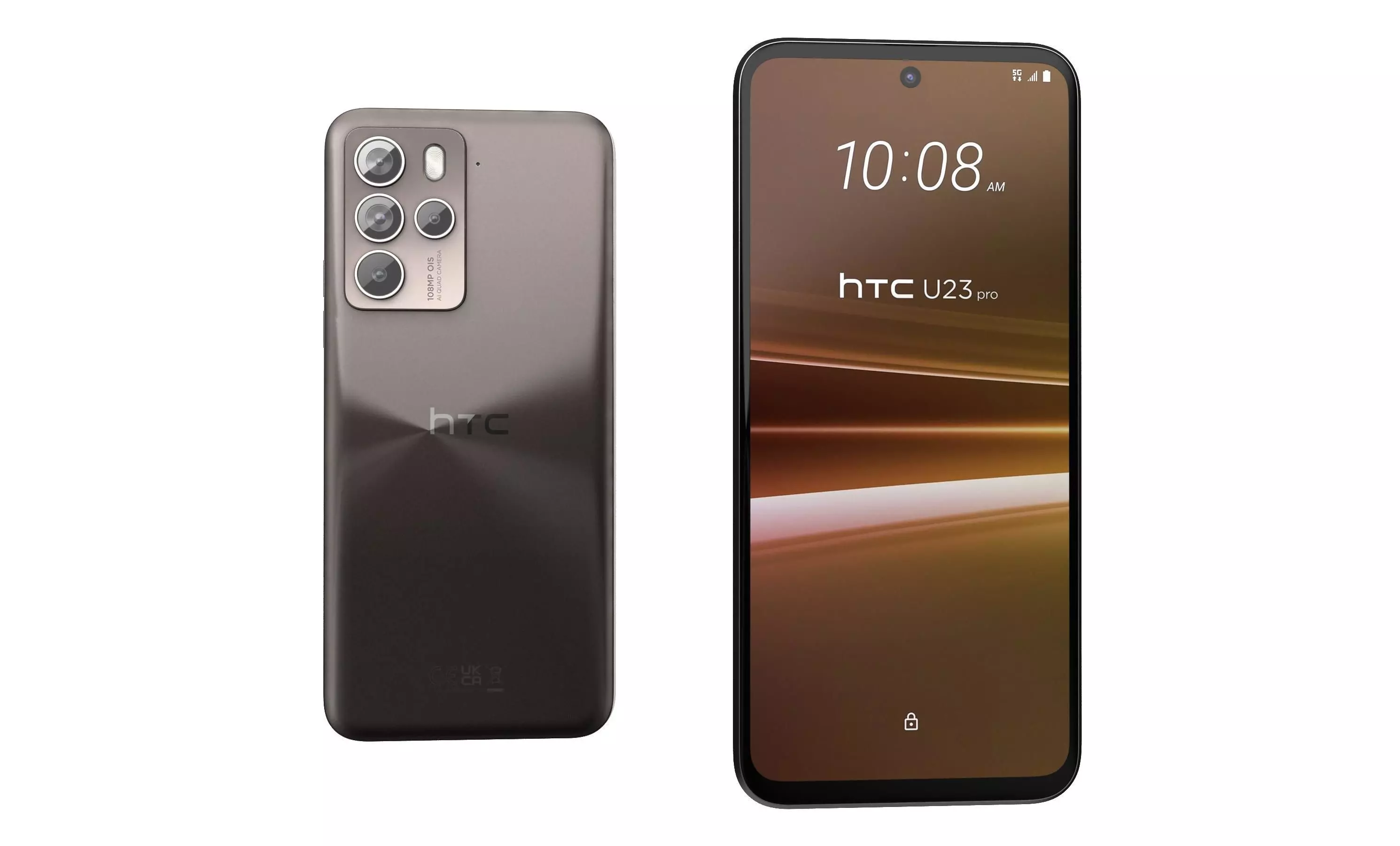 HTC U23 Pro Brown High Poly 3D model_3