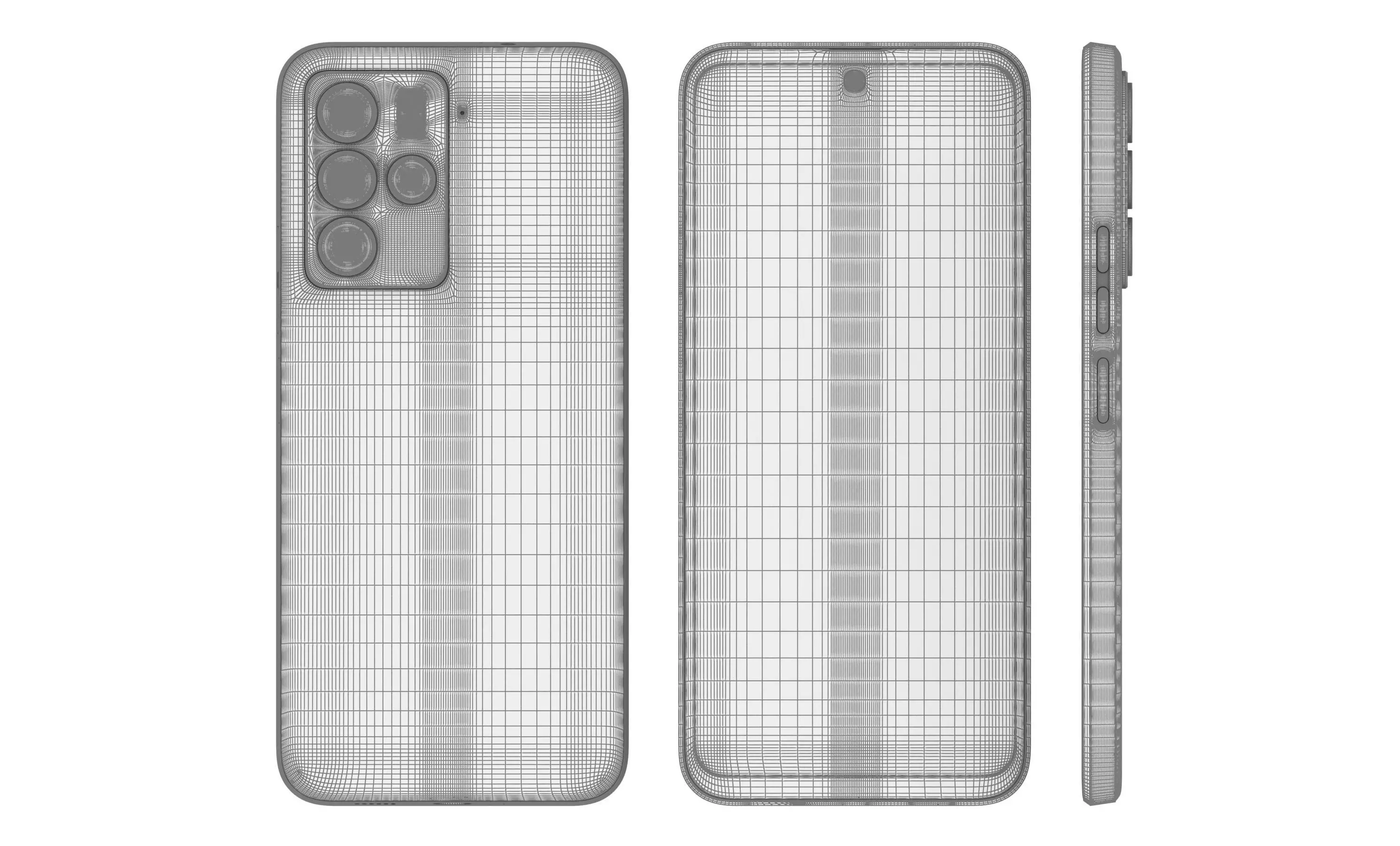 HTC U23 Pro Brown High Poly 3D model_24