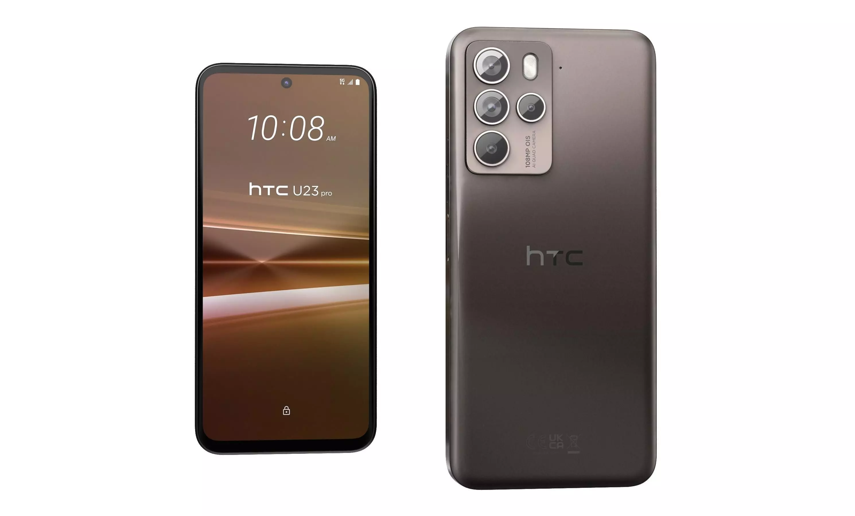 HTC U23 Pro Brown High Poly 3D model_4
