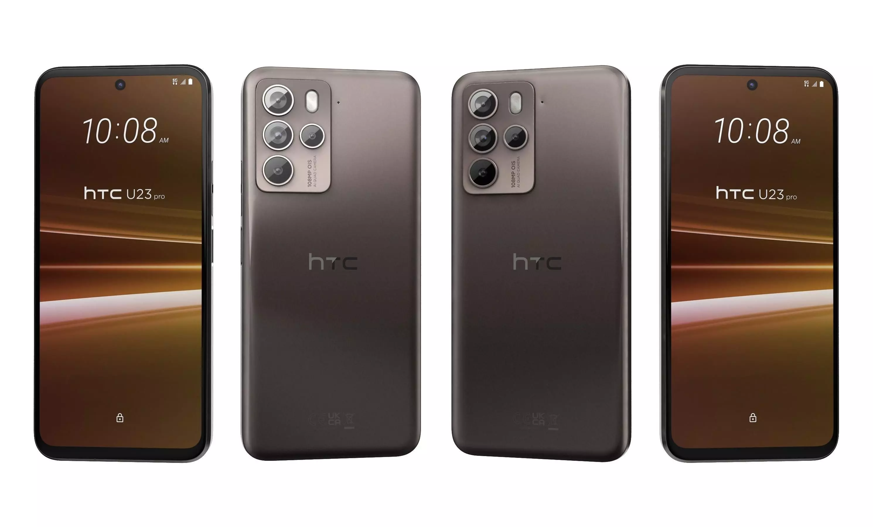 HTC U23 Pro Brown High Poly 3D model_6