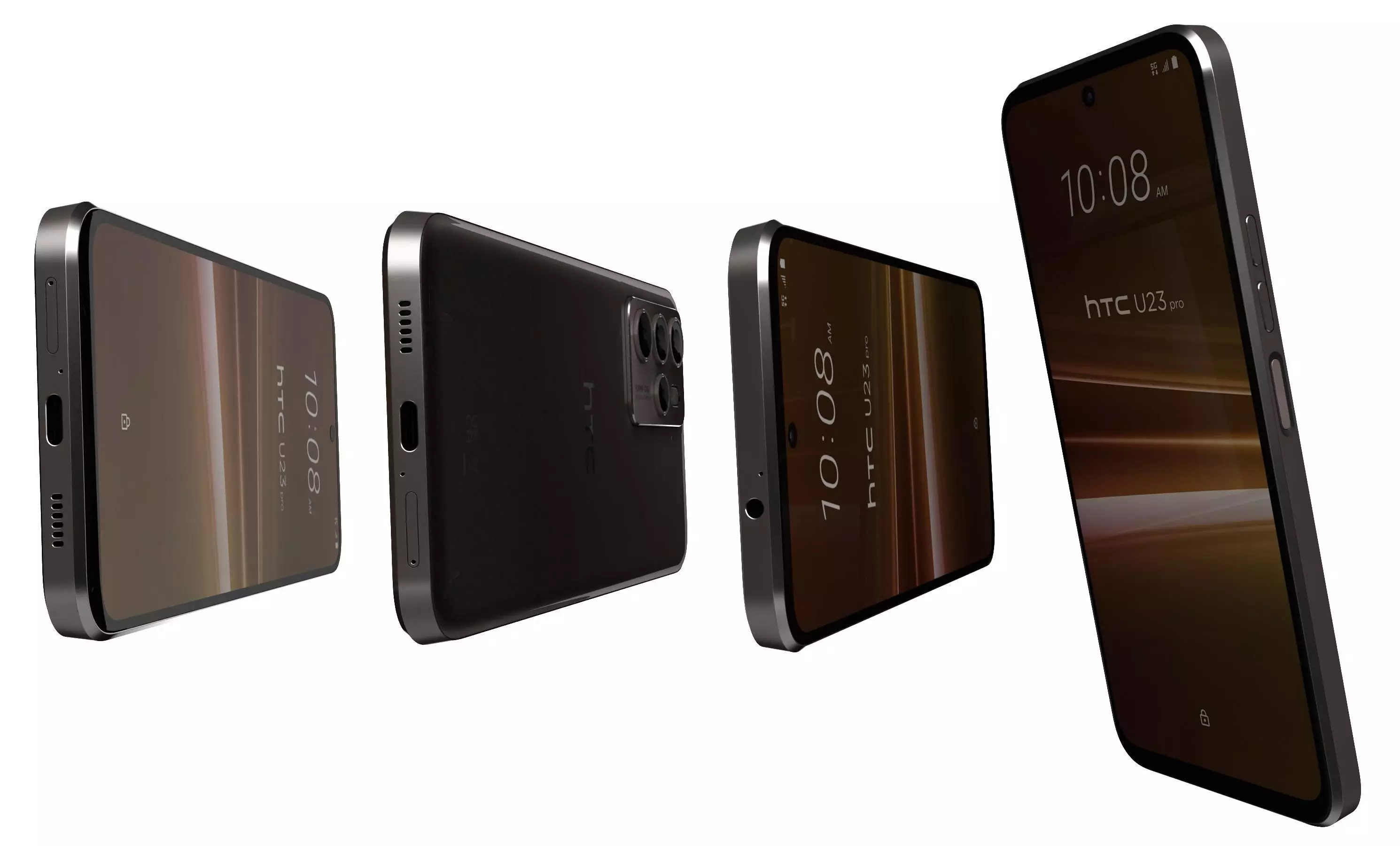 HTC U23 Pro Brown High Poly 3D model_12