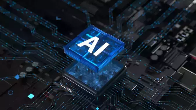 C4D Octane GPU chip core capacitance Scifi Circuit board