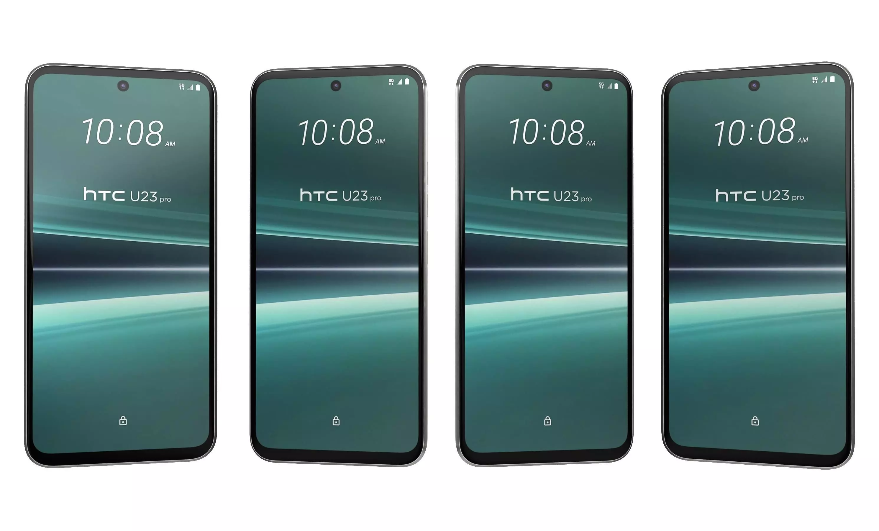 HTC U23 Pro Brown And White High Poly 3D model_3