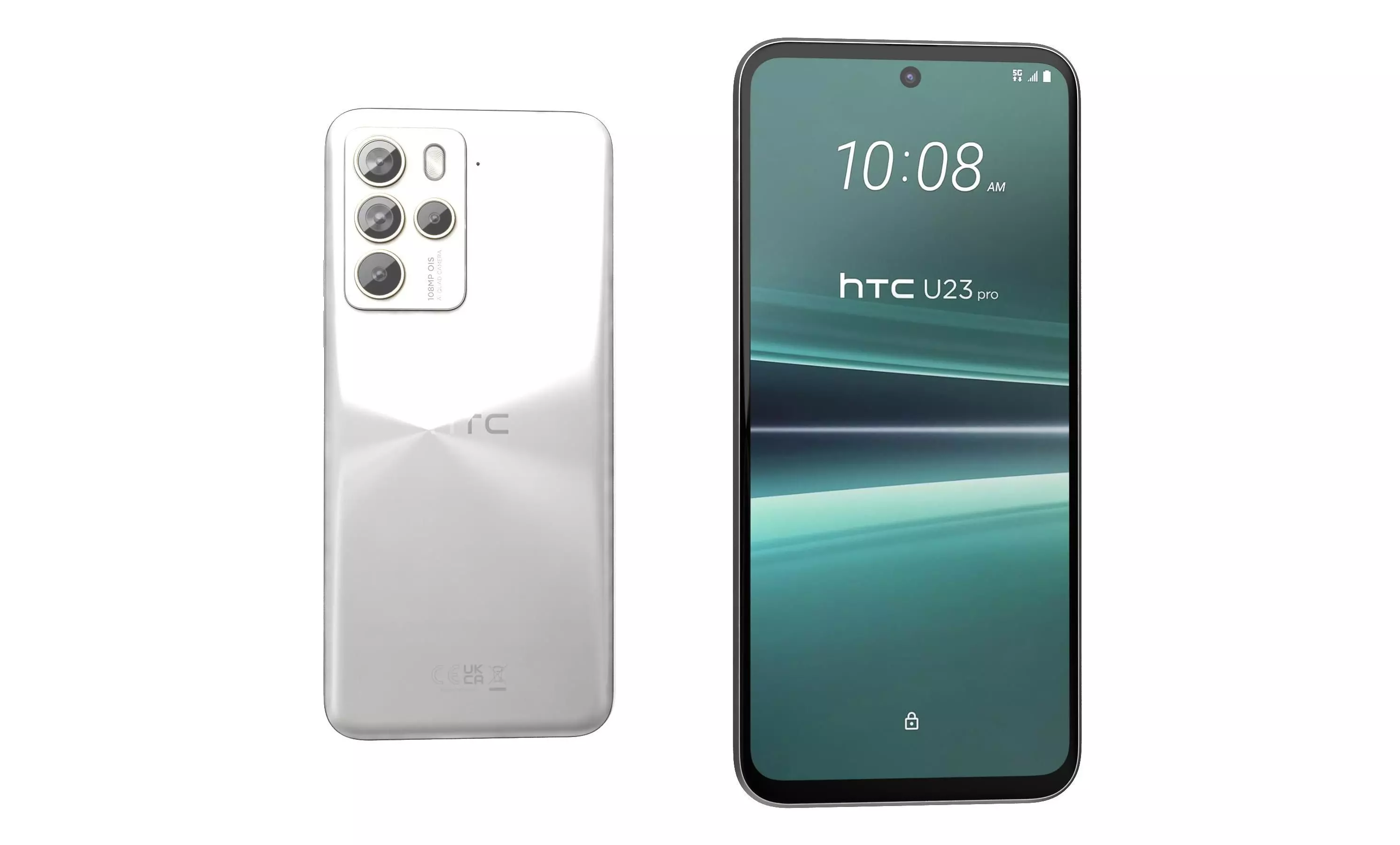 HTC U23 Pro Brown And White High Poly 3D model_21
