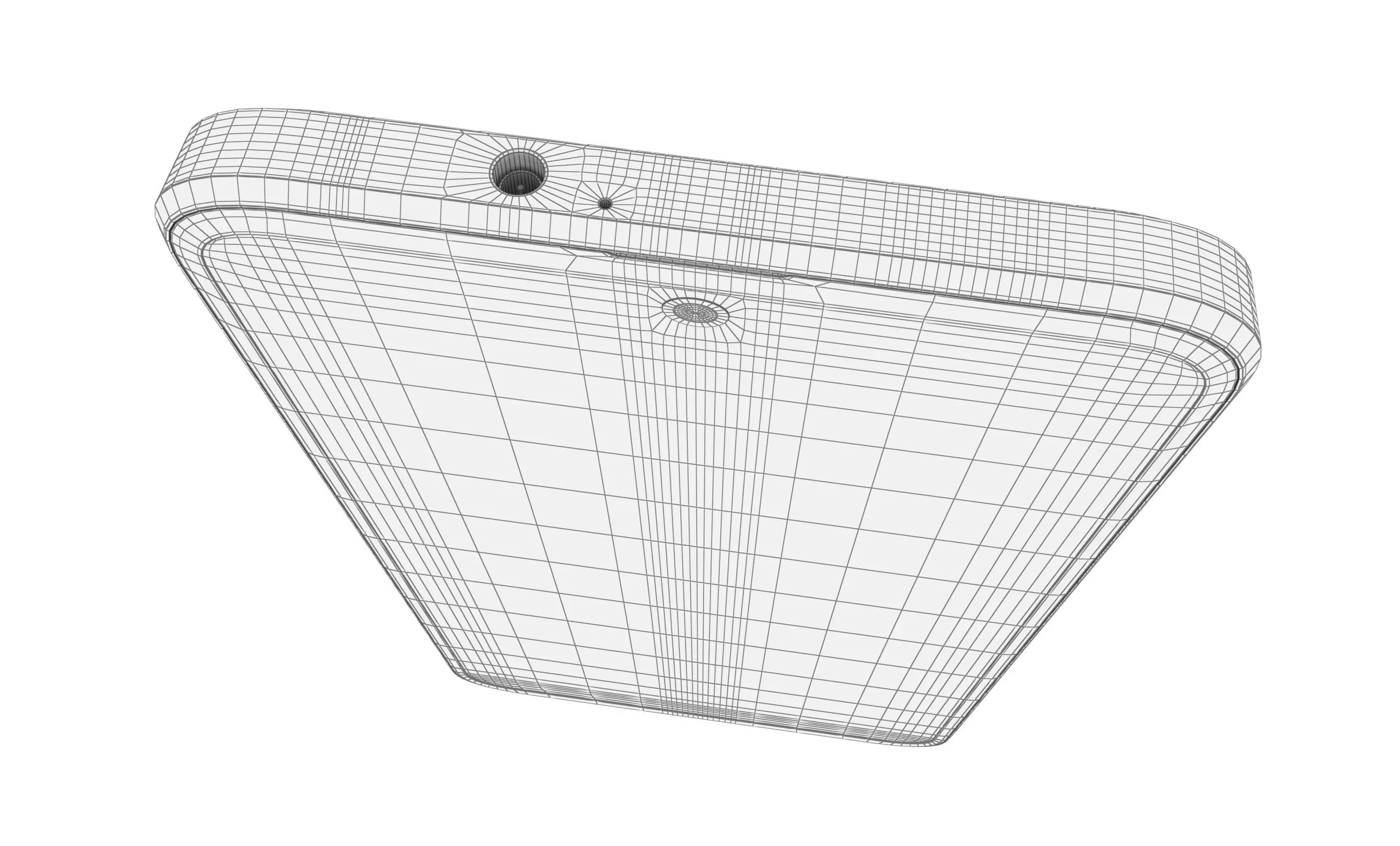 HTC U23 Pro Brown And White High Poly 3D model_20