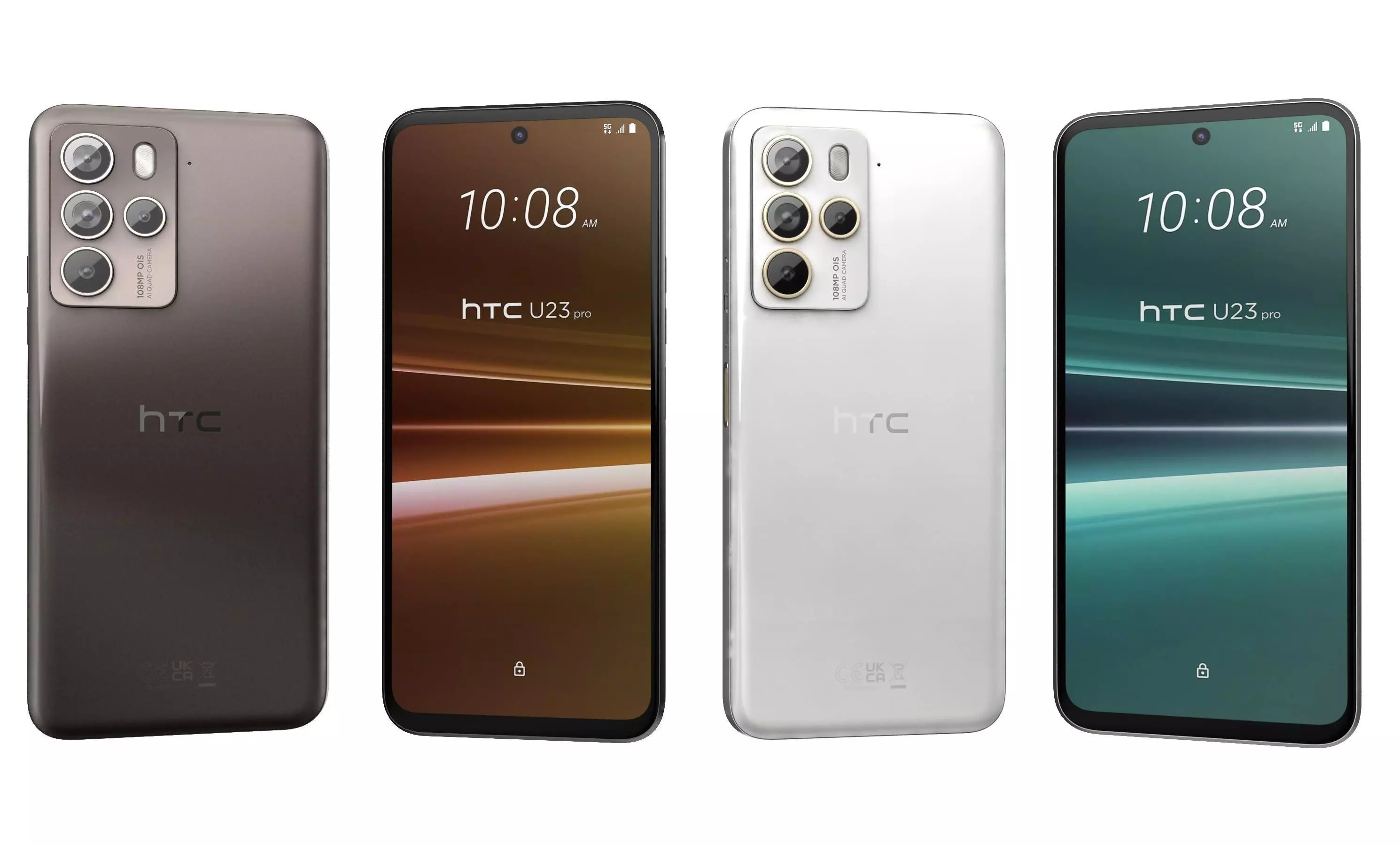 HTC U23 Pro Brown And White High Poly 3D model_0