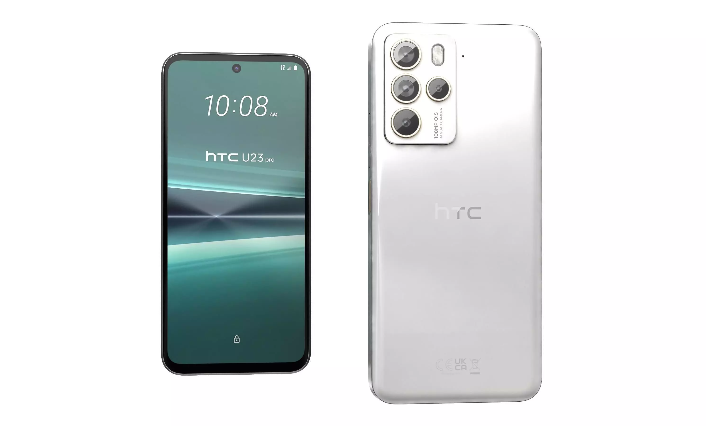 HTC U23 Pro Brown And White High Poly 3D model_10