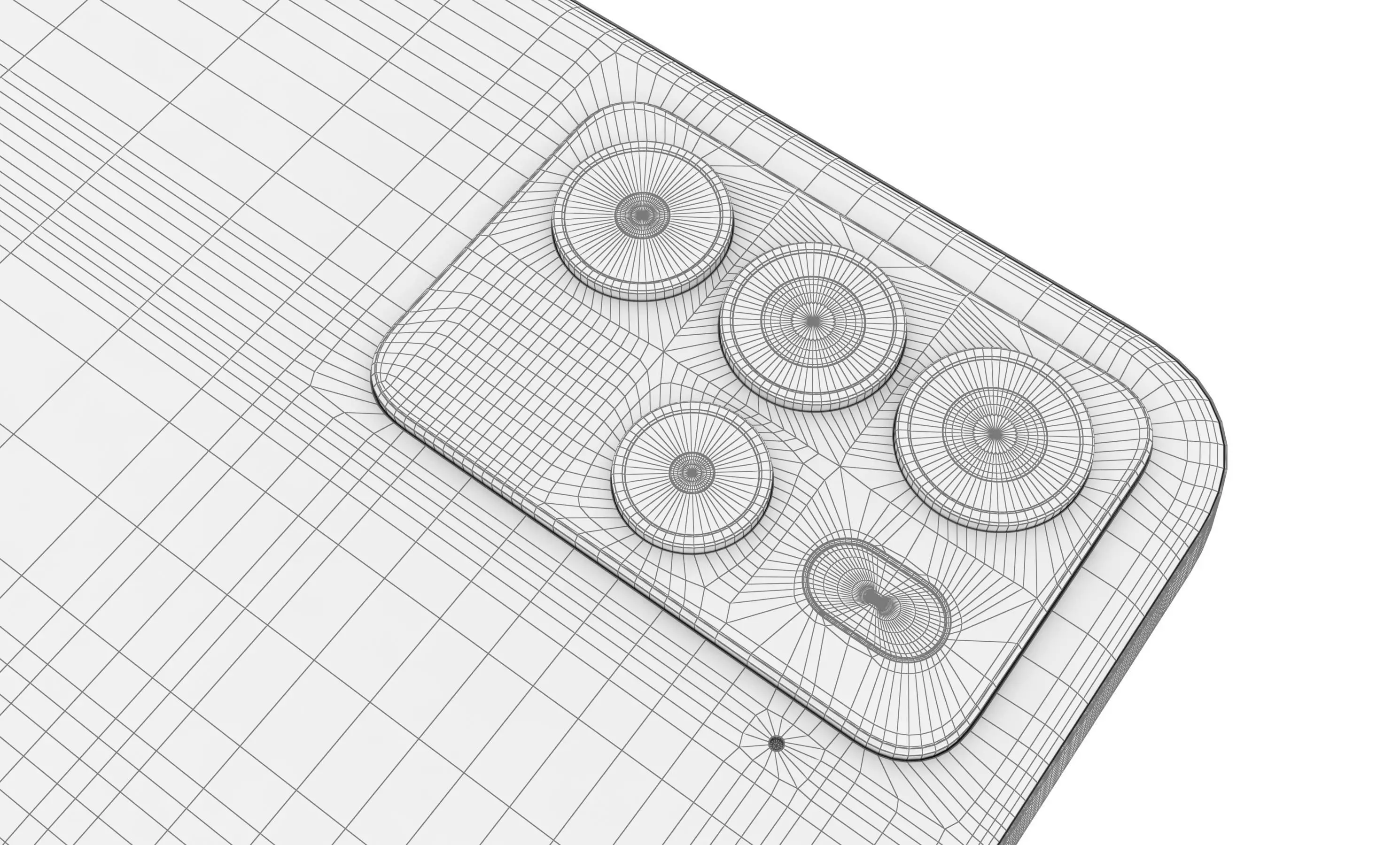 HTC U23 Pro Brown And White High Poly 3D model_25