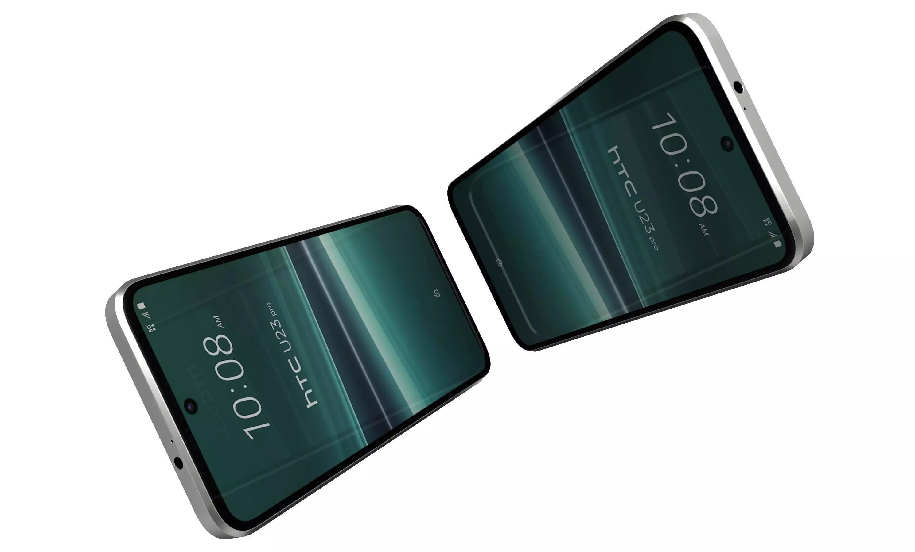 HTC U23 Pro Brown And White High Poly 3D model_22