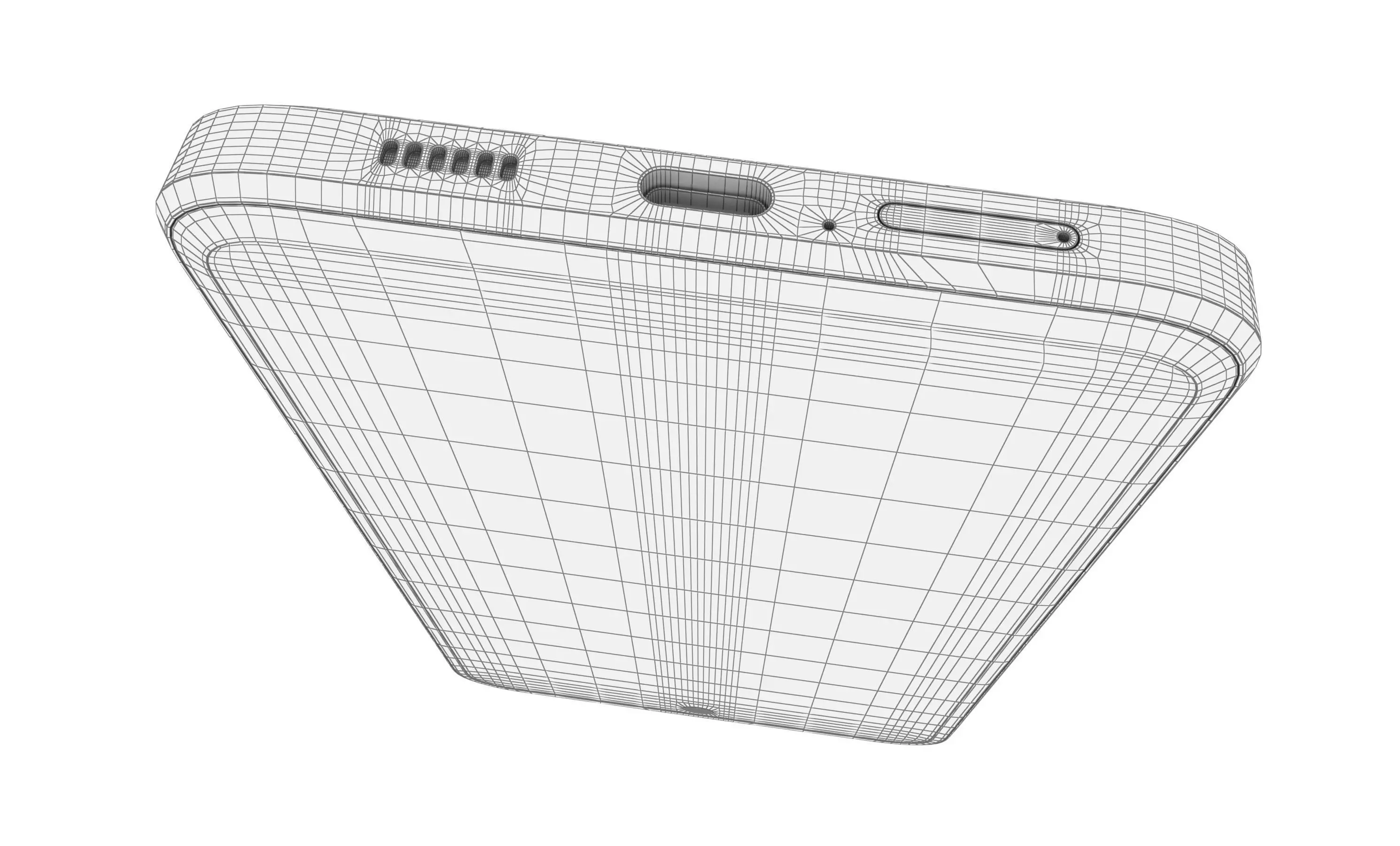 HTC U23 Pro Brown And White High Poly 3D model_39