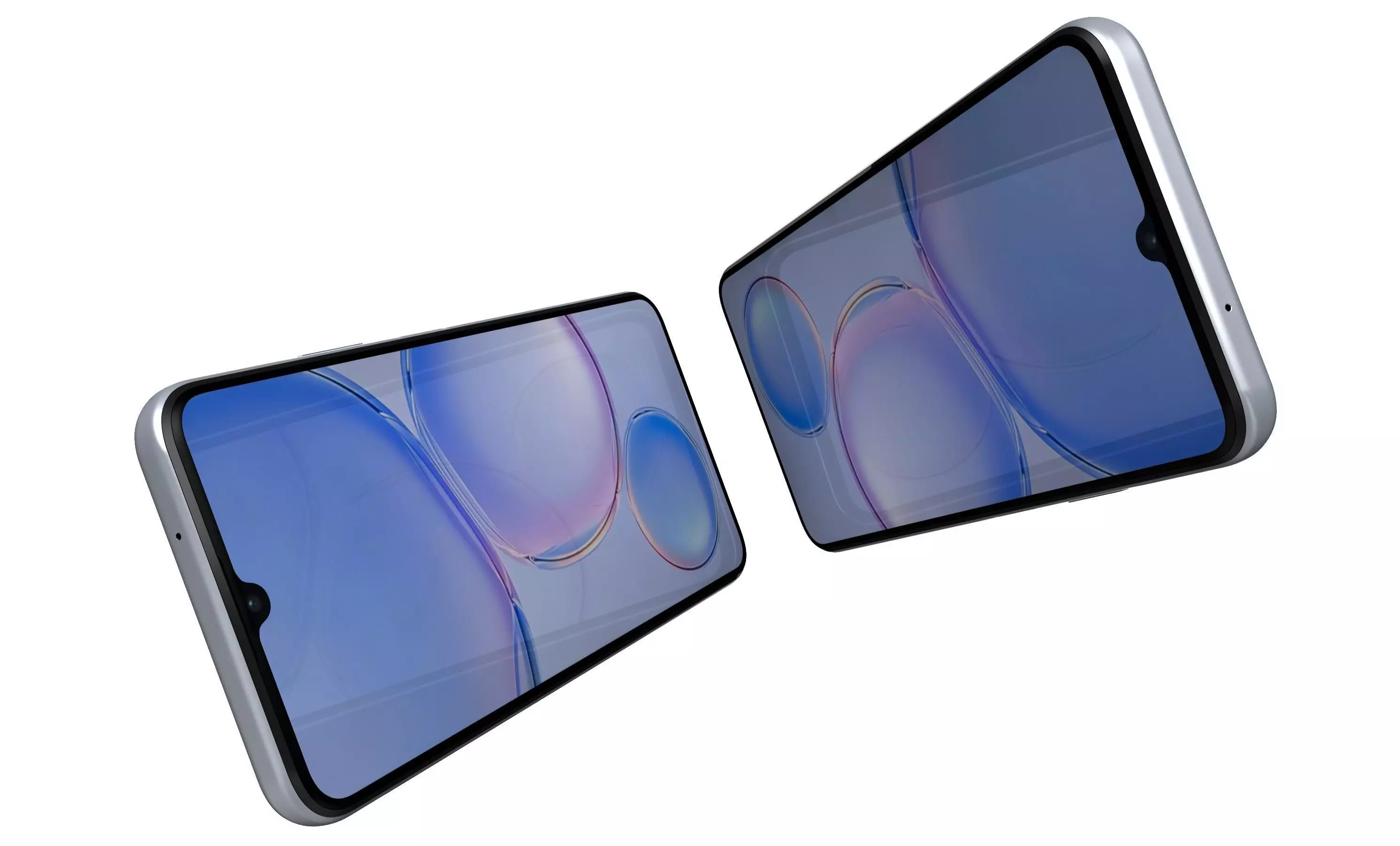 Huawei Enjoy 60 Blue High Poly 3D model_1