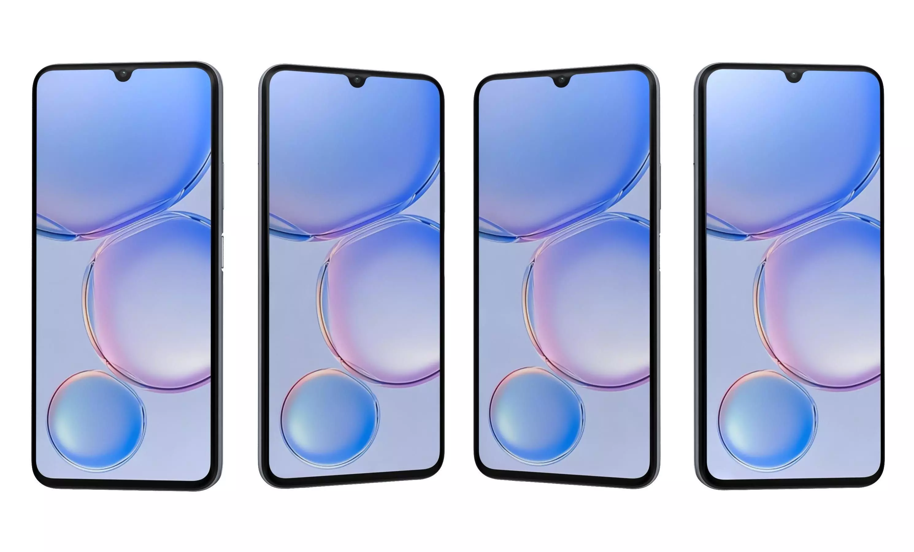 Huawei Enjoy 60 Blue High Poly 3D model_16