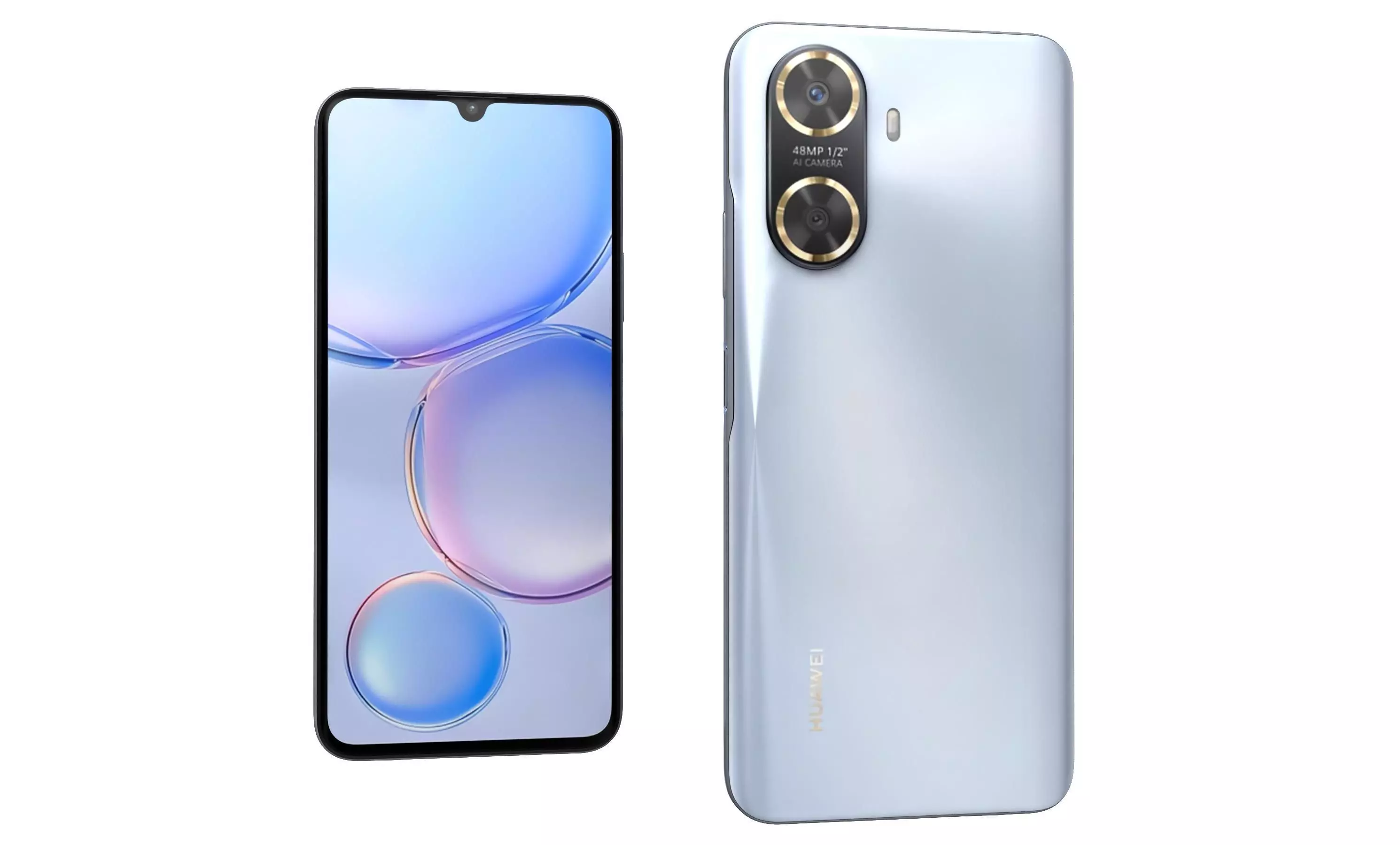 Huawei Enjoy 60 Blue High Poly 3D model_13