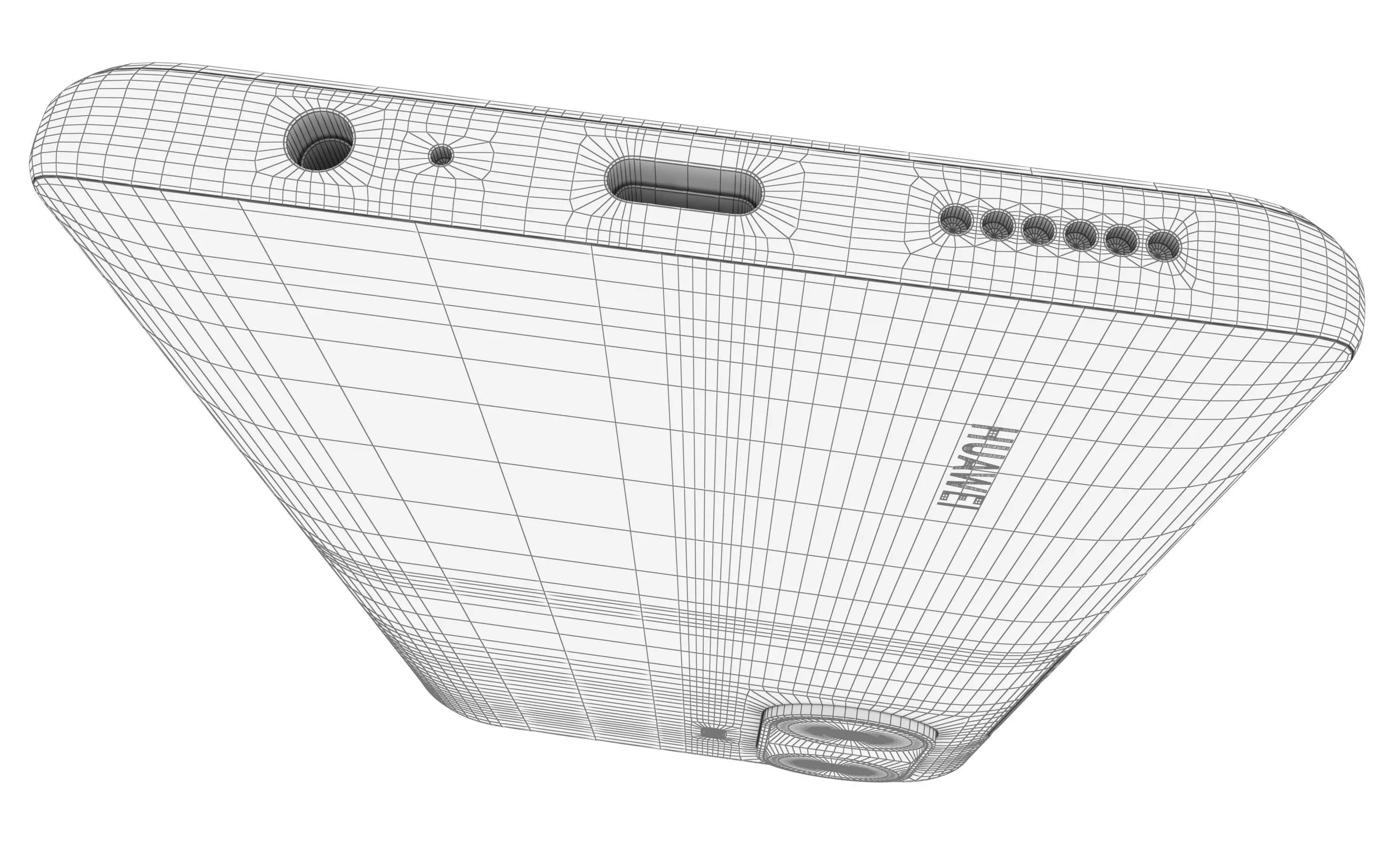 Huawei Enjoy 60 Blue High Poly 3D model_23