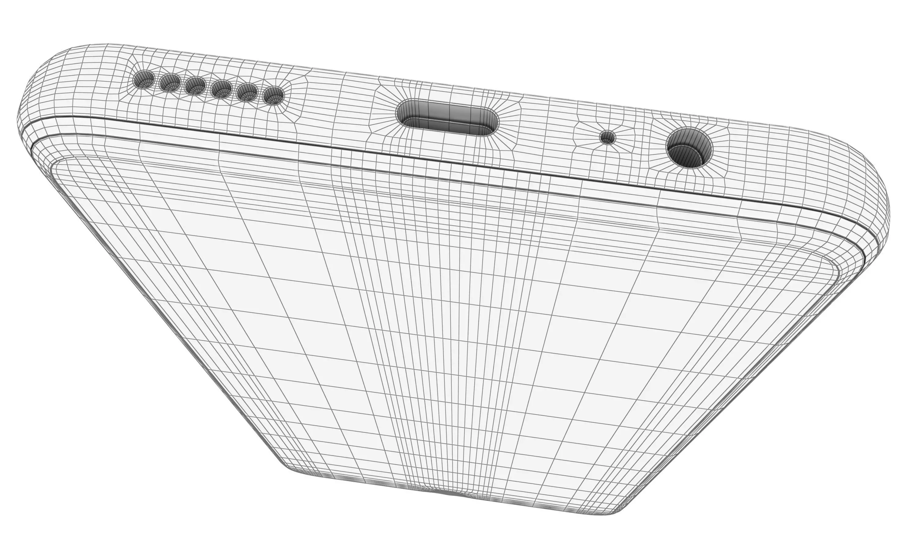 Huawei Enjoy 60 Blue High Poly 3D model_24