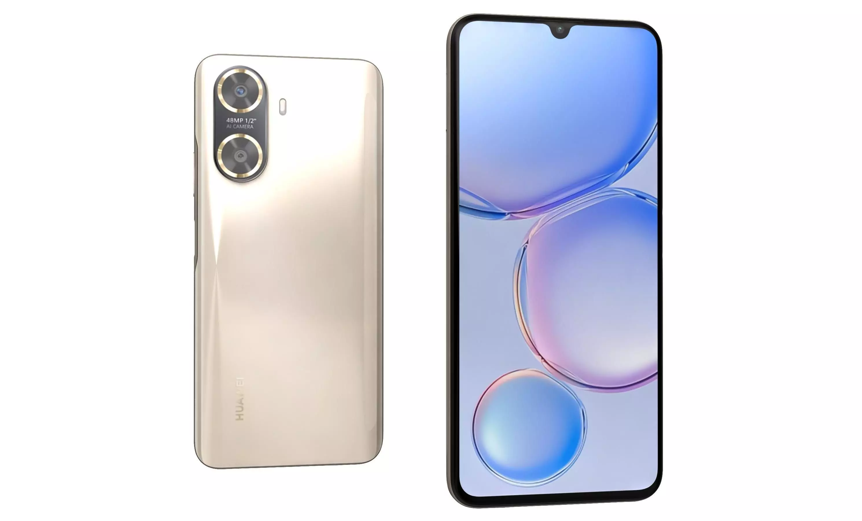 Huawei Enjoy 60 Gold High Poly 3D model_4