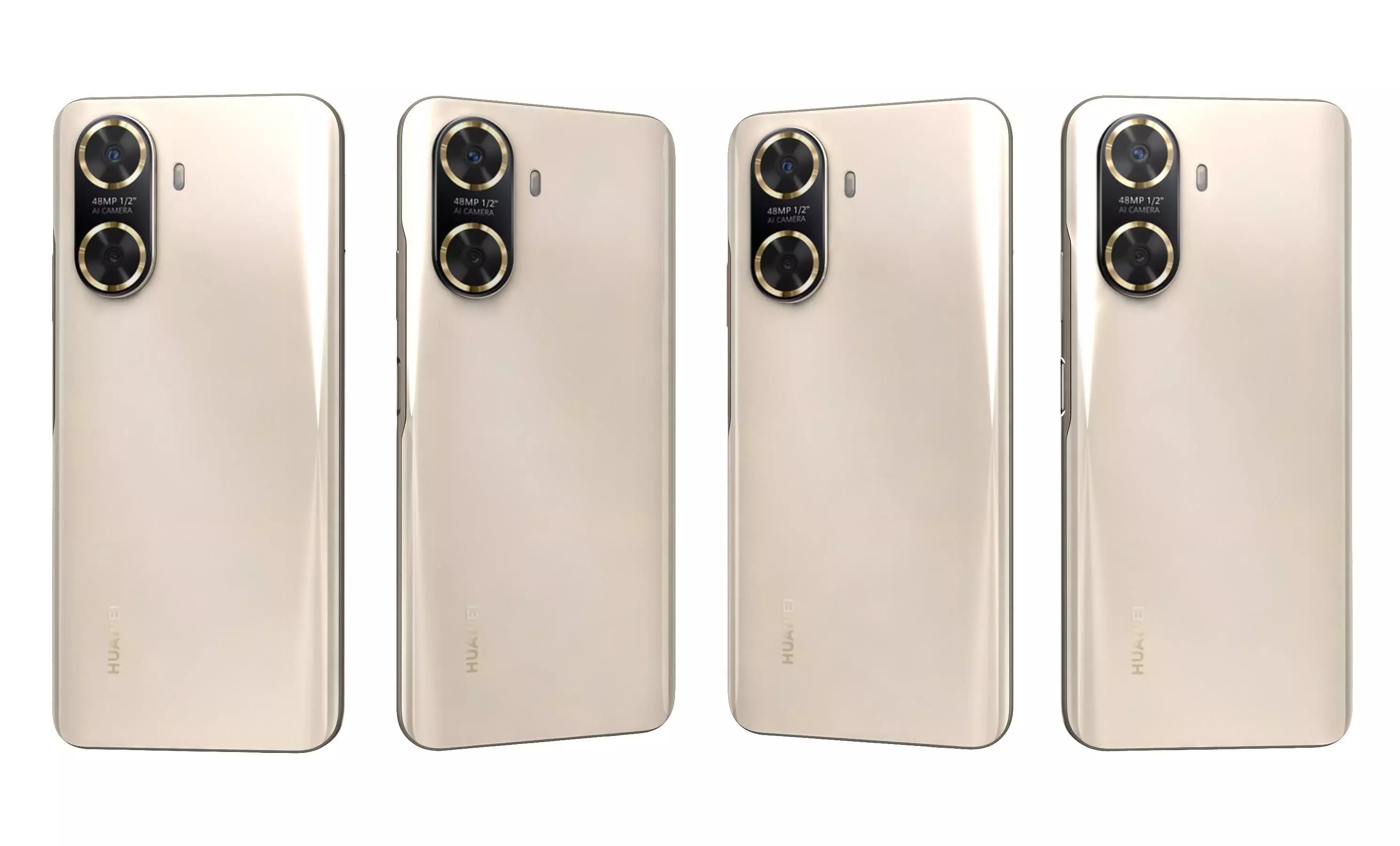 Huawei Enjoy 60 Gold High Poly 3D model_8