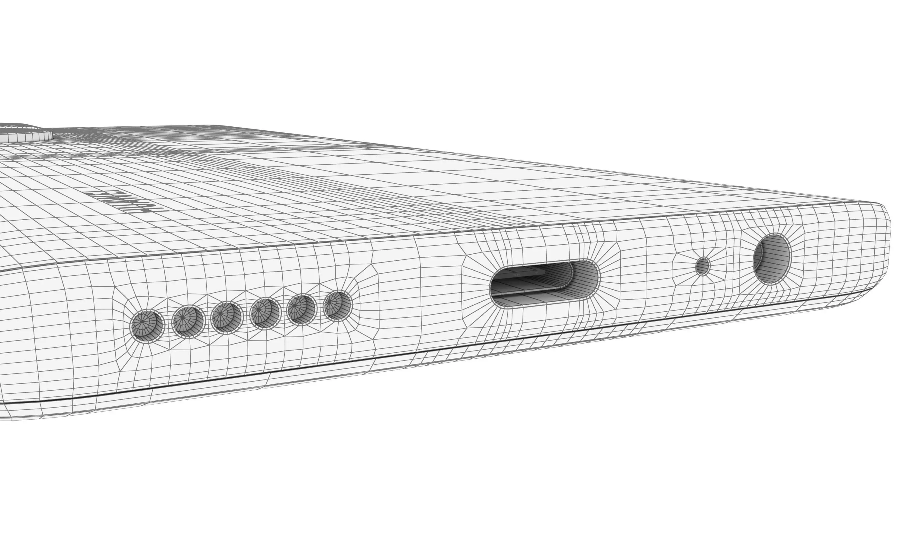 Huawei Enjoy 60 Gold High Poly 3D model_27