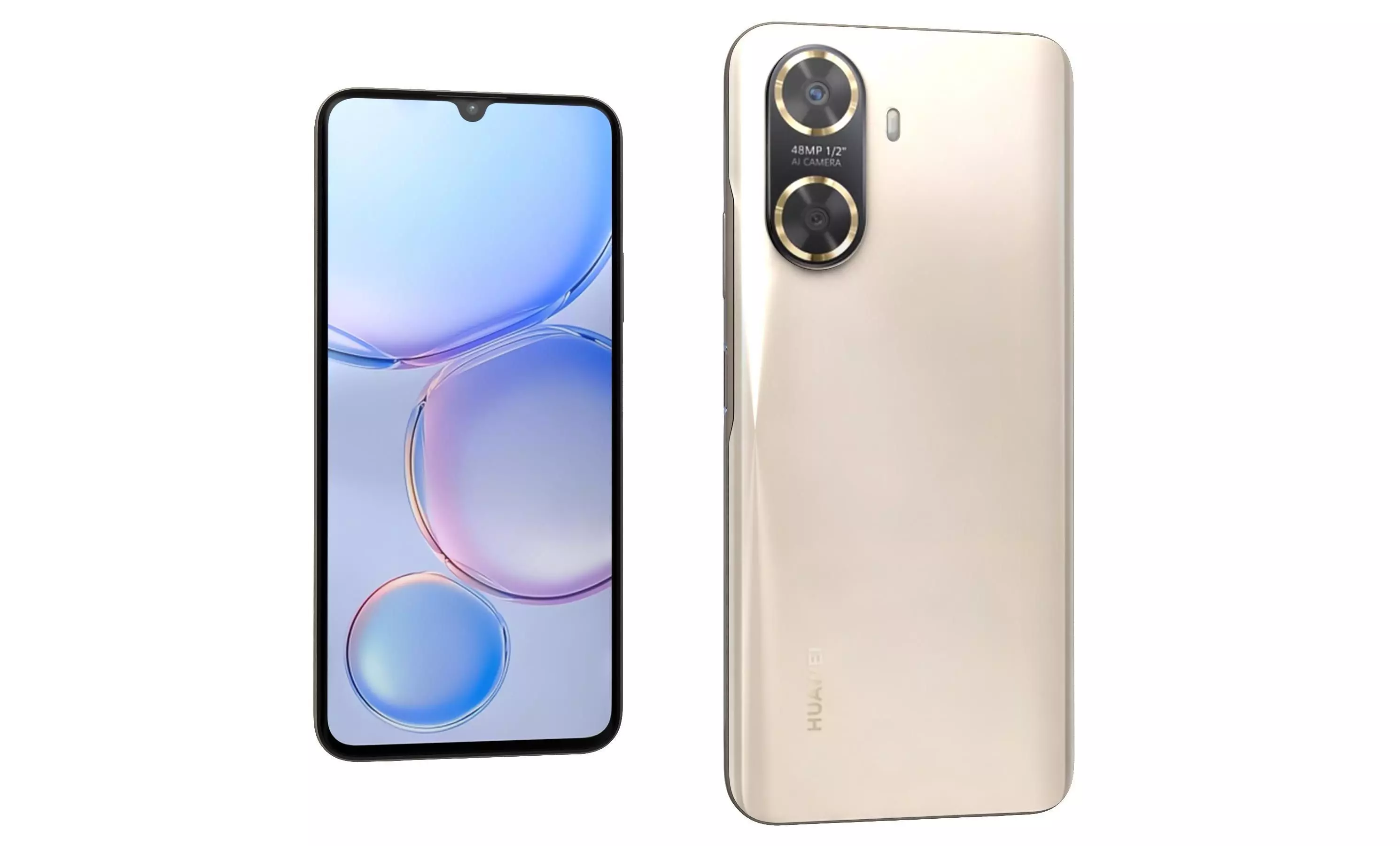 Huawei Enjoy 60 Gold High Poly 3D model_12