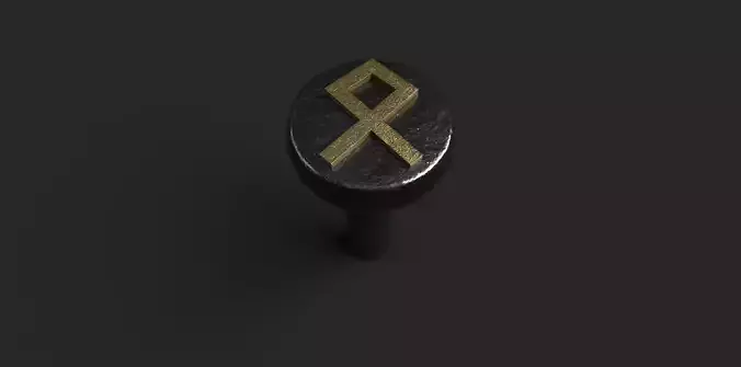 FORGED RIVETS WITH NORDIC RUNES  Set of 19 with 5 Textures