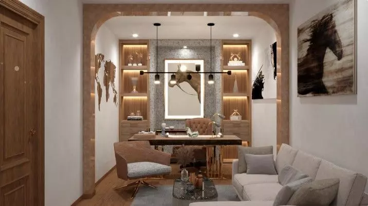 Office Room Interior Model 3D model_4