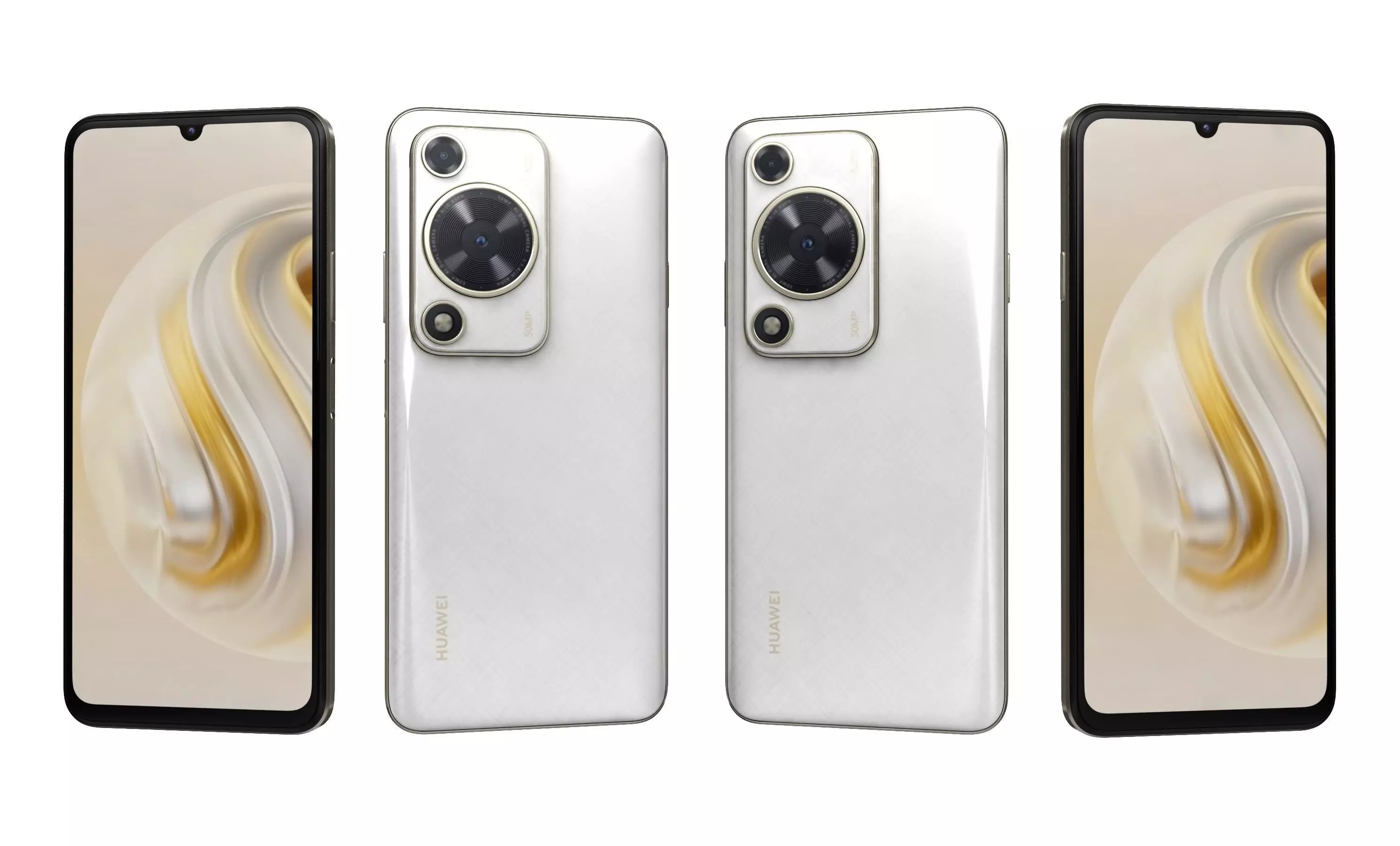 Huawei Enjoy 70 White High Poly 3D model_25