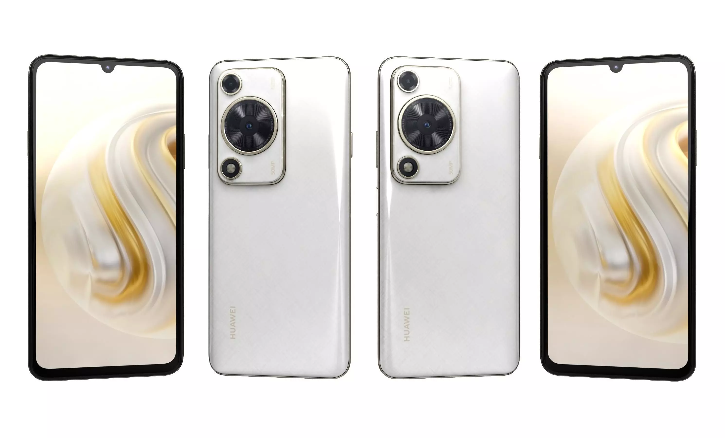 Huawei Enjoy 70 White High Poly 3D model_21
