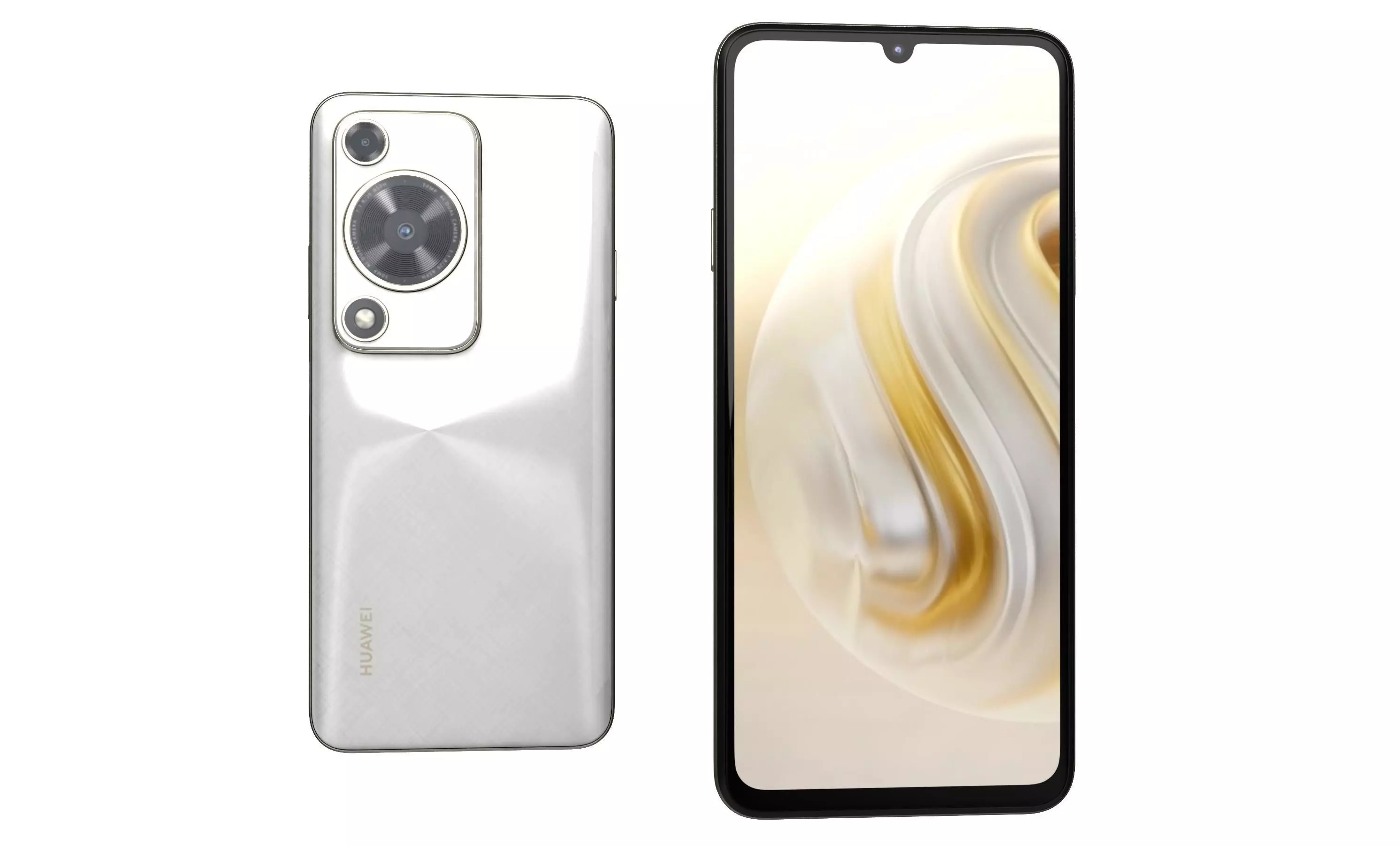 Huawei Enjoy 70 White High Poly 3D model_29