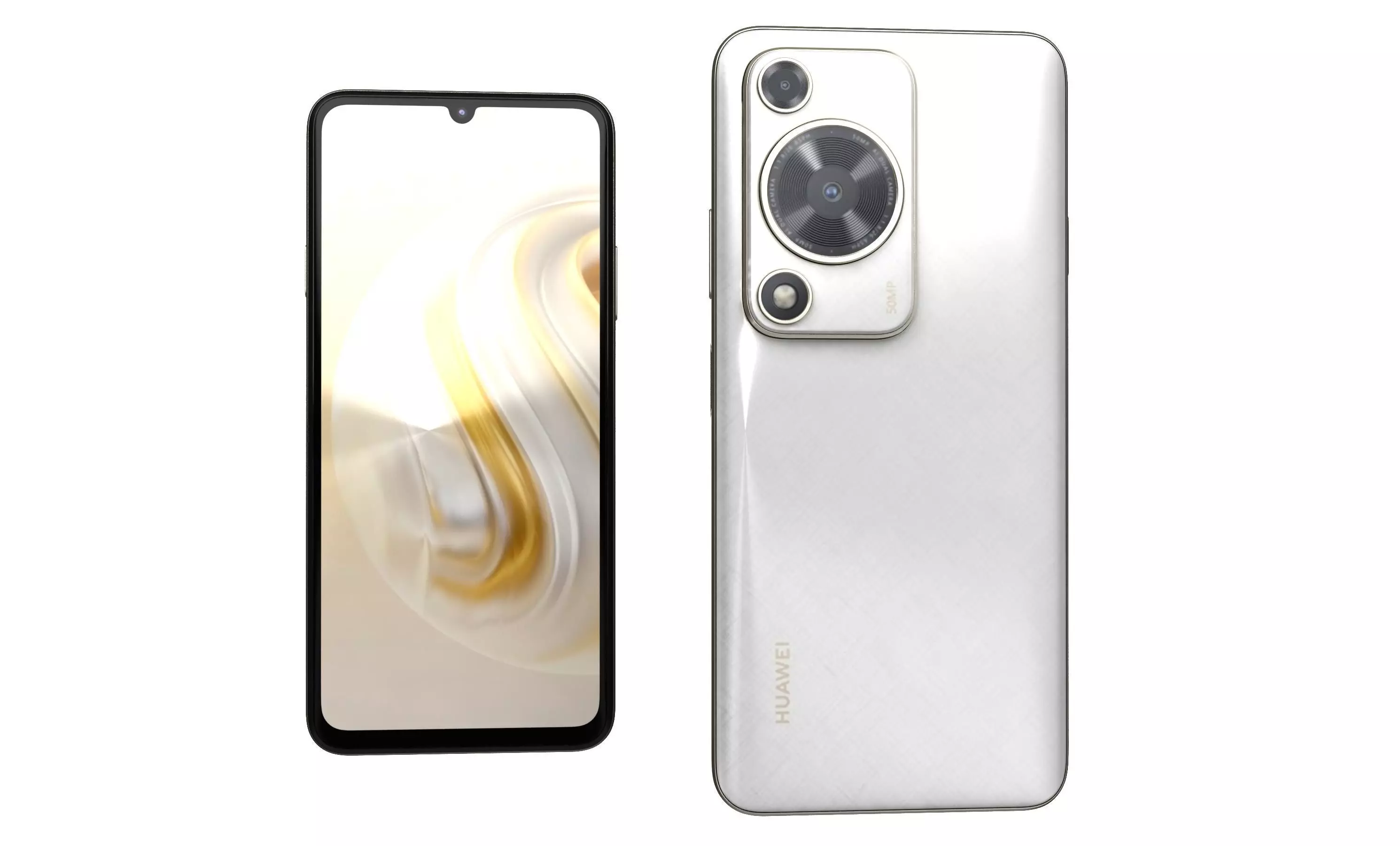 Huawei Enjoy 70 White High Poly 3D model_1