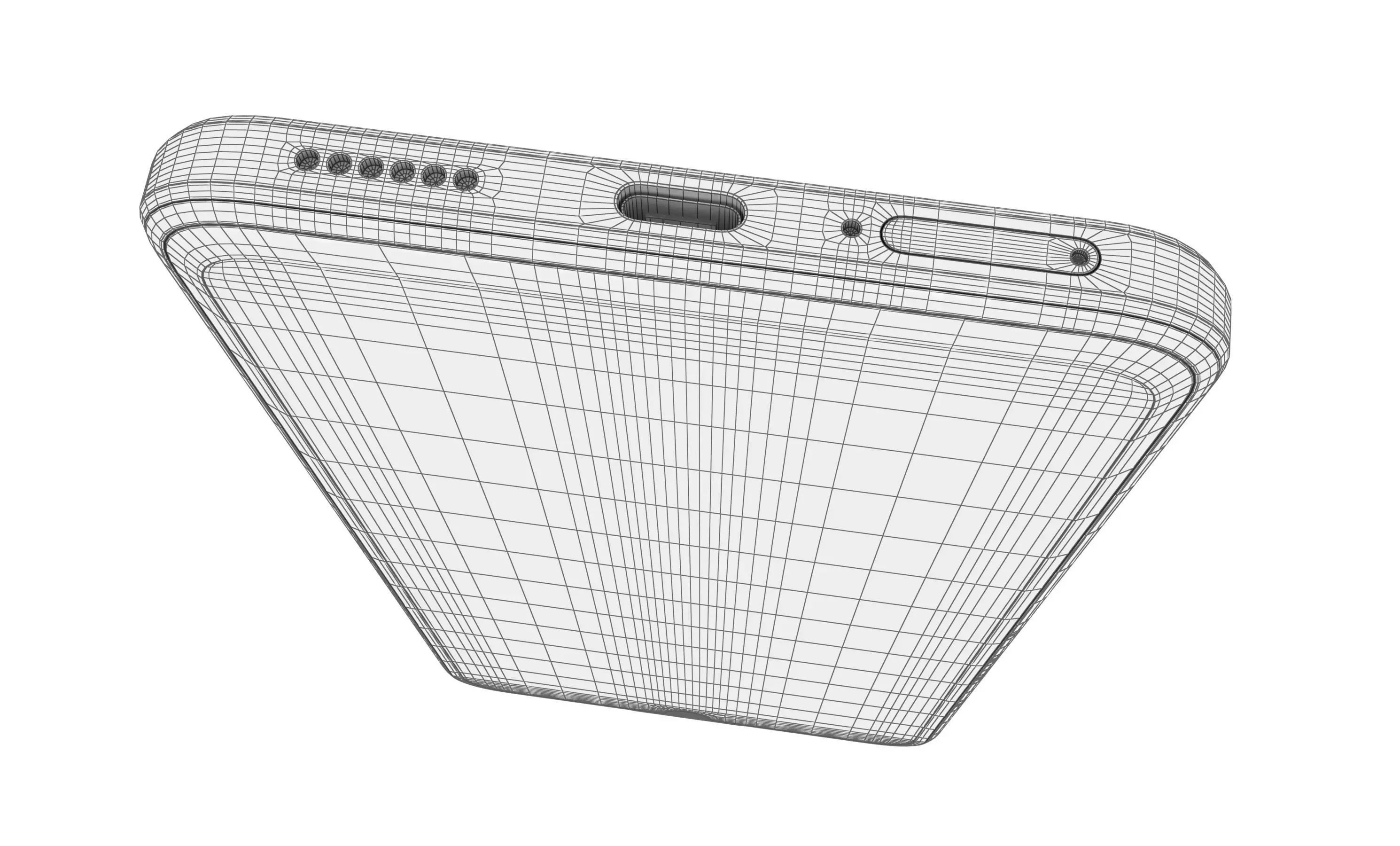 Huawei Enjoy 70 White High Poly 3D model_15