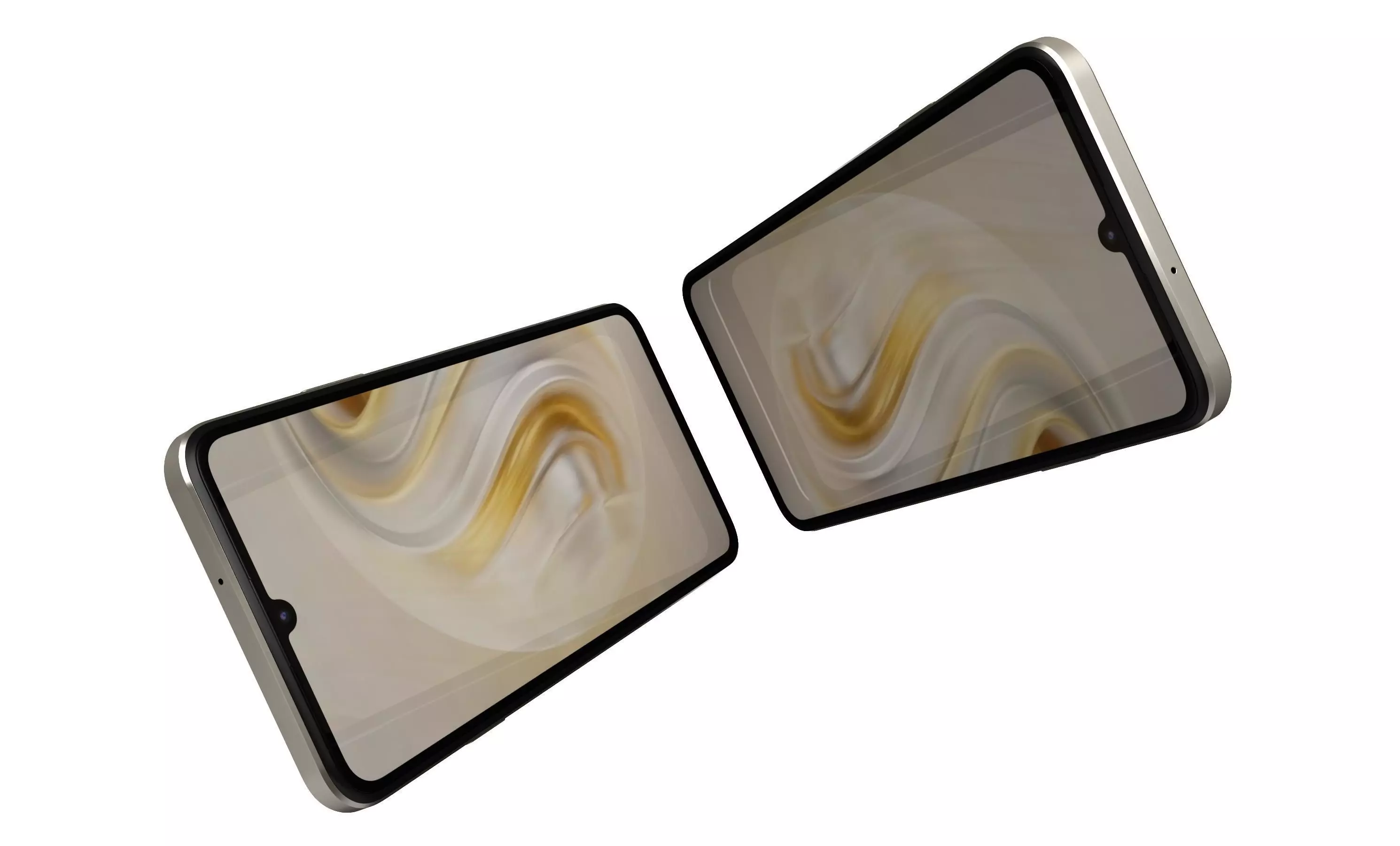 Huawei Enjoy 70 White High Poly 3D model_3