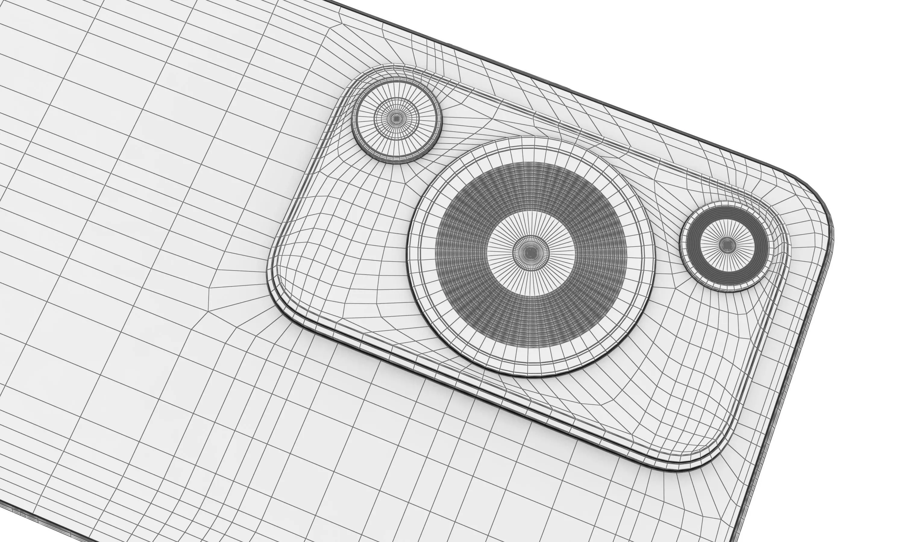 Huawei Enjoy 70 White High Poly 3D model_19