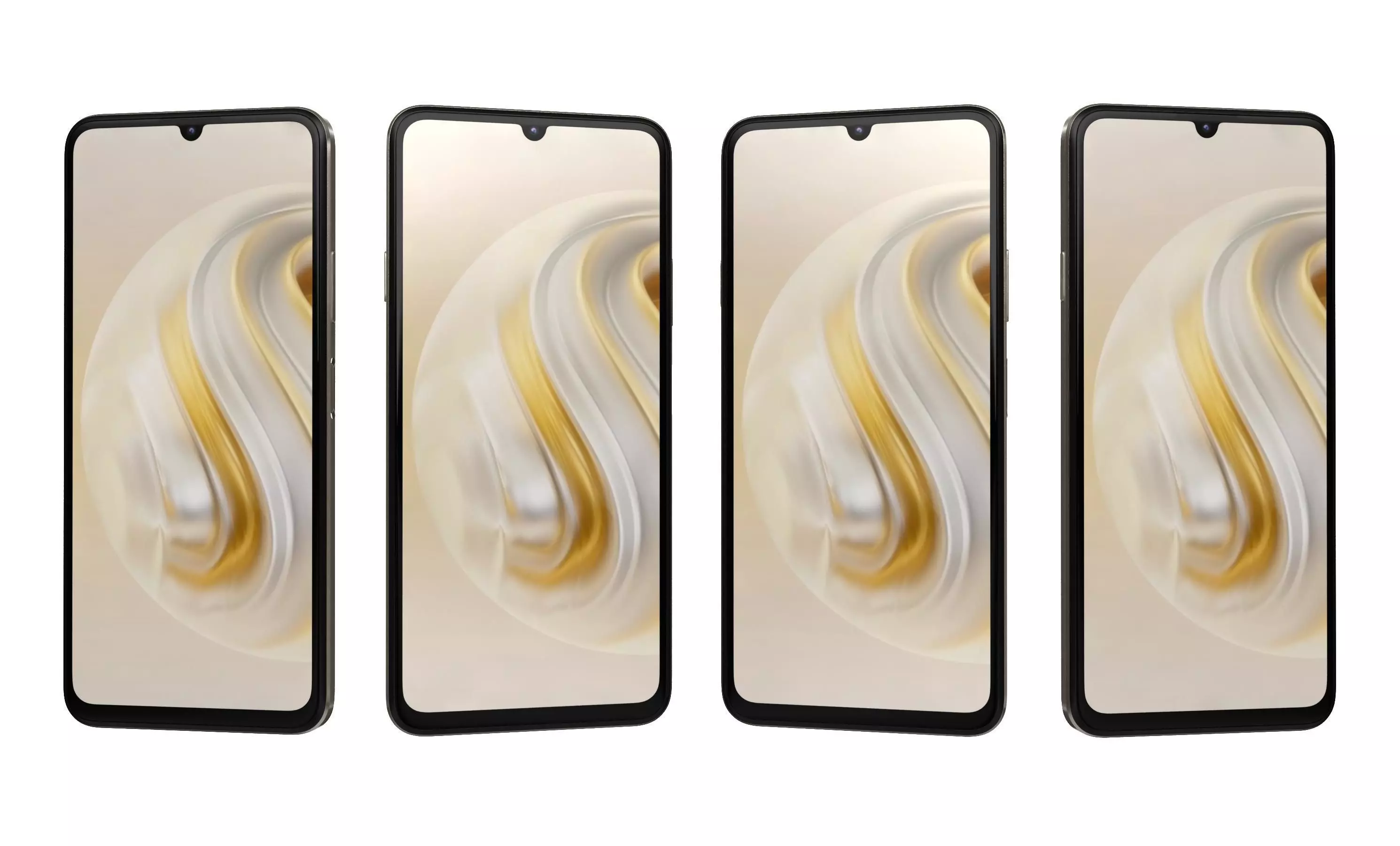 Huawei Enjoy 70 White High Poly 3D model_28