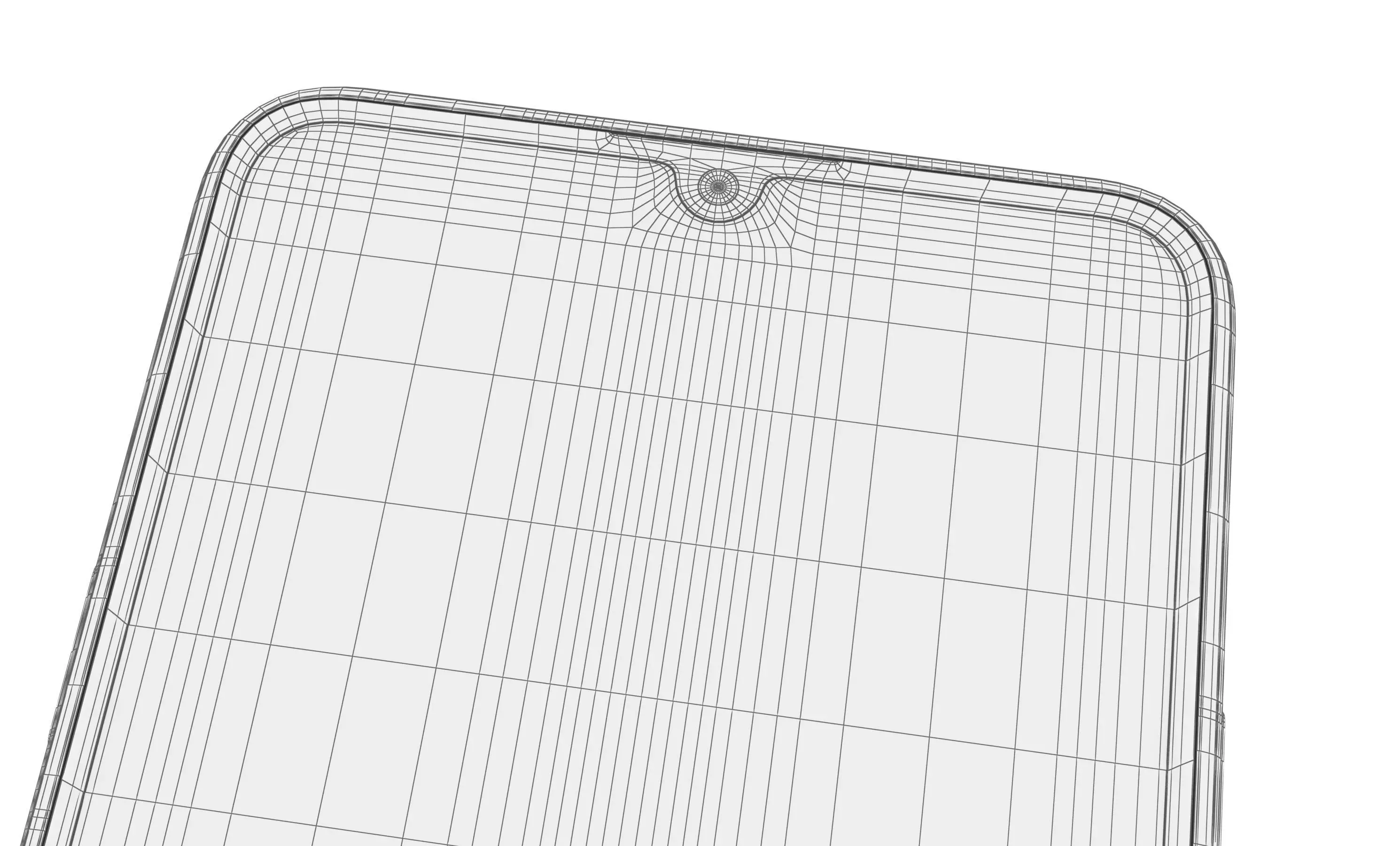 Huawei Enjoy 70 White High Poly 3D model_17