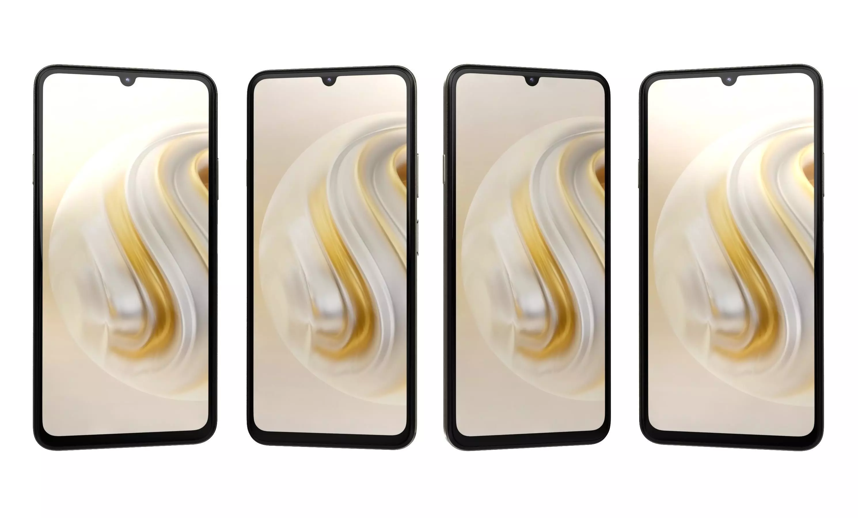 Huawei Enjoy 70 White High Poly 3D model_10