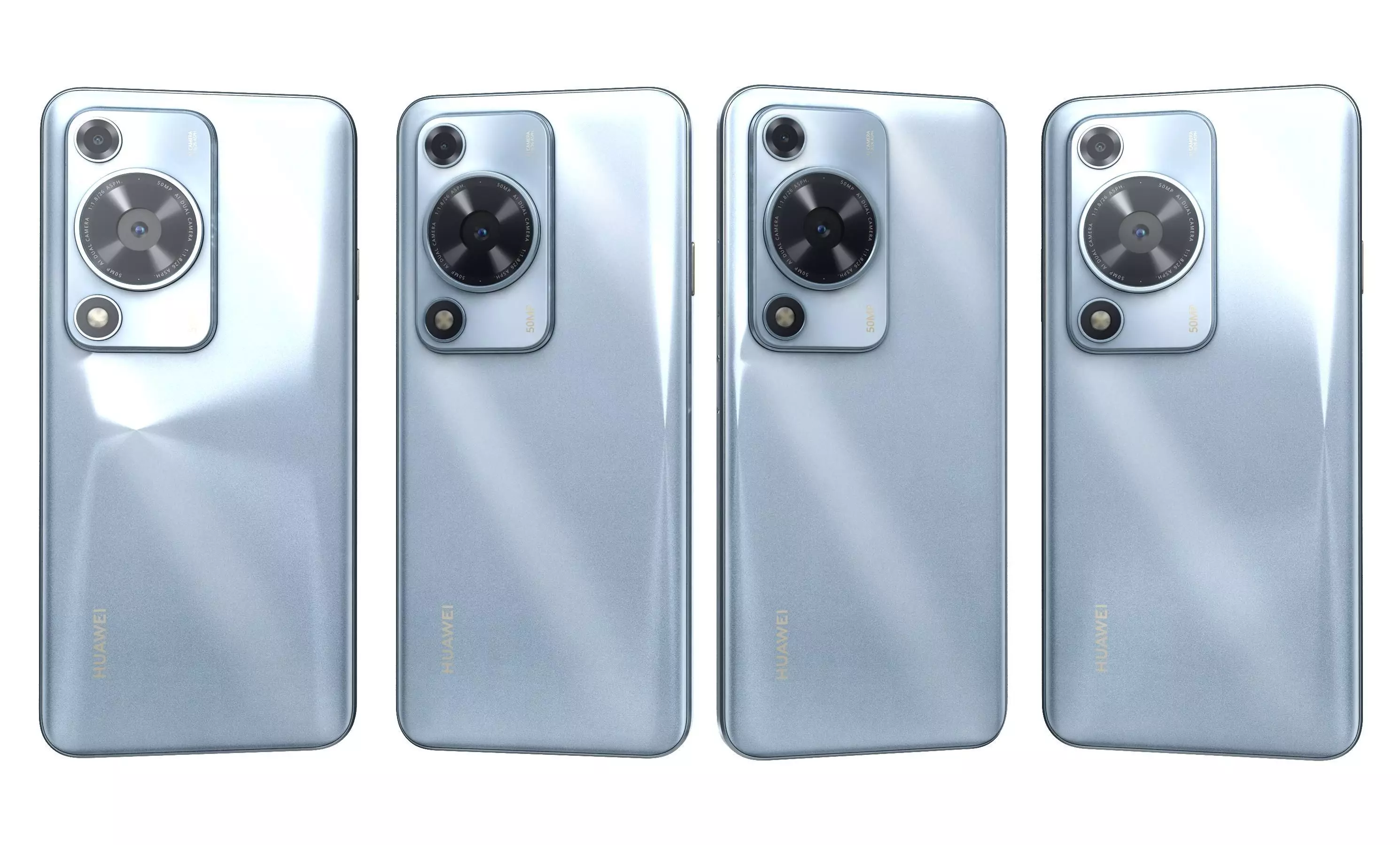 Huawei Enjoy 70S Ice blue High Poly 3D model_25